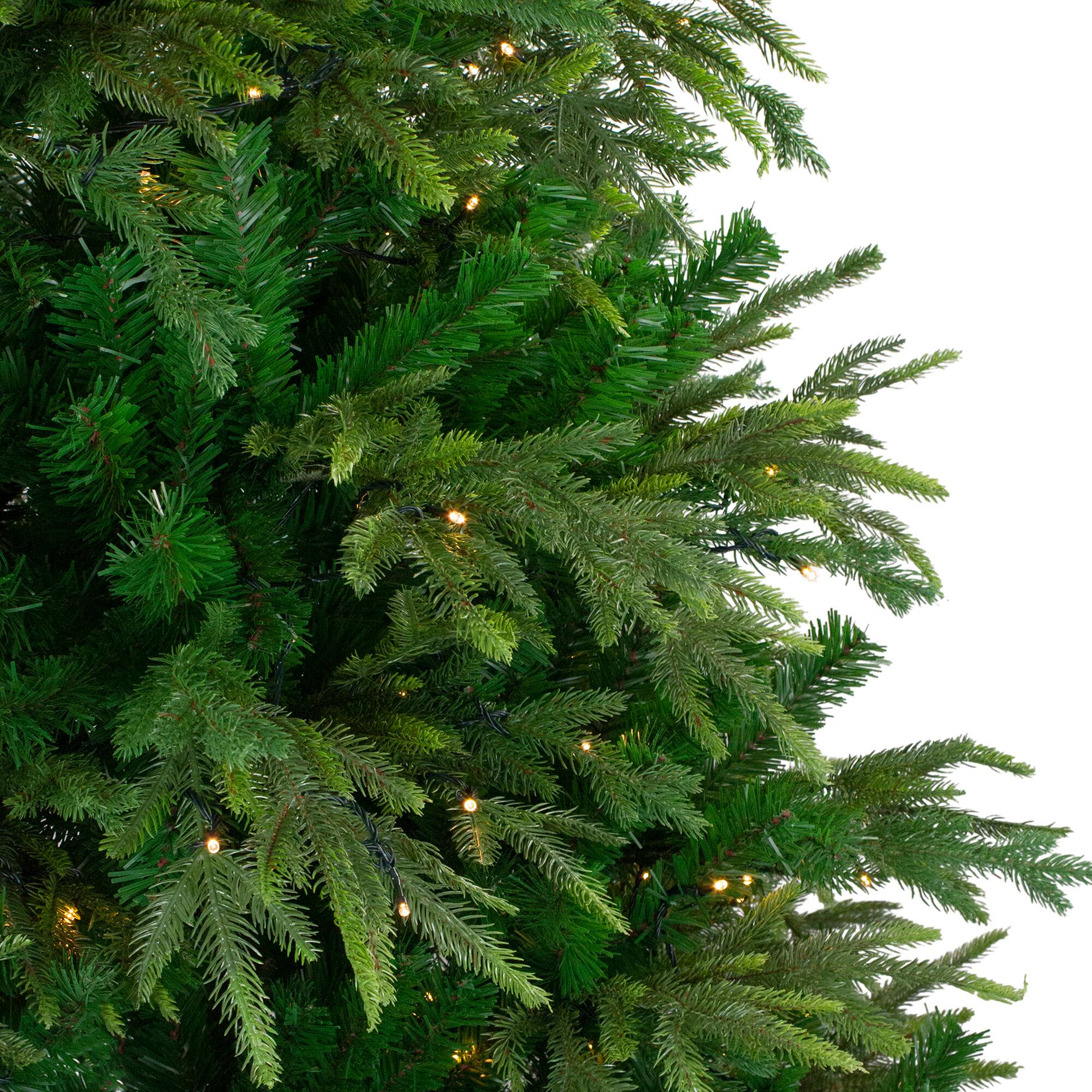 9ft. Pre-Lit Roosevelt Fir Artificial Christmas Tree, Warm White LED Lights