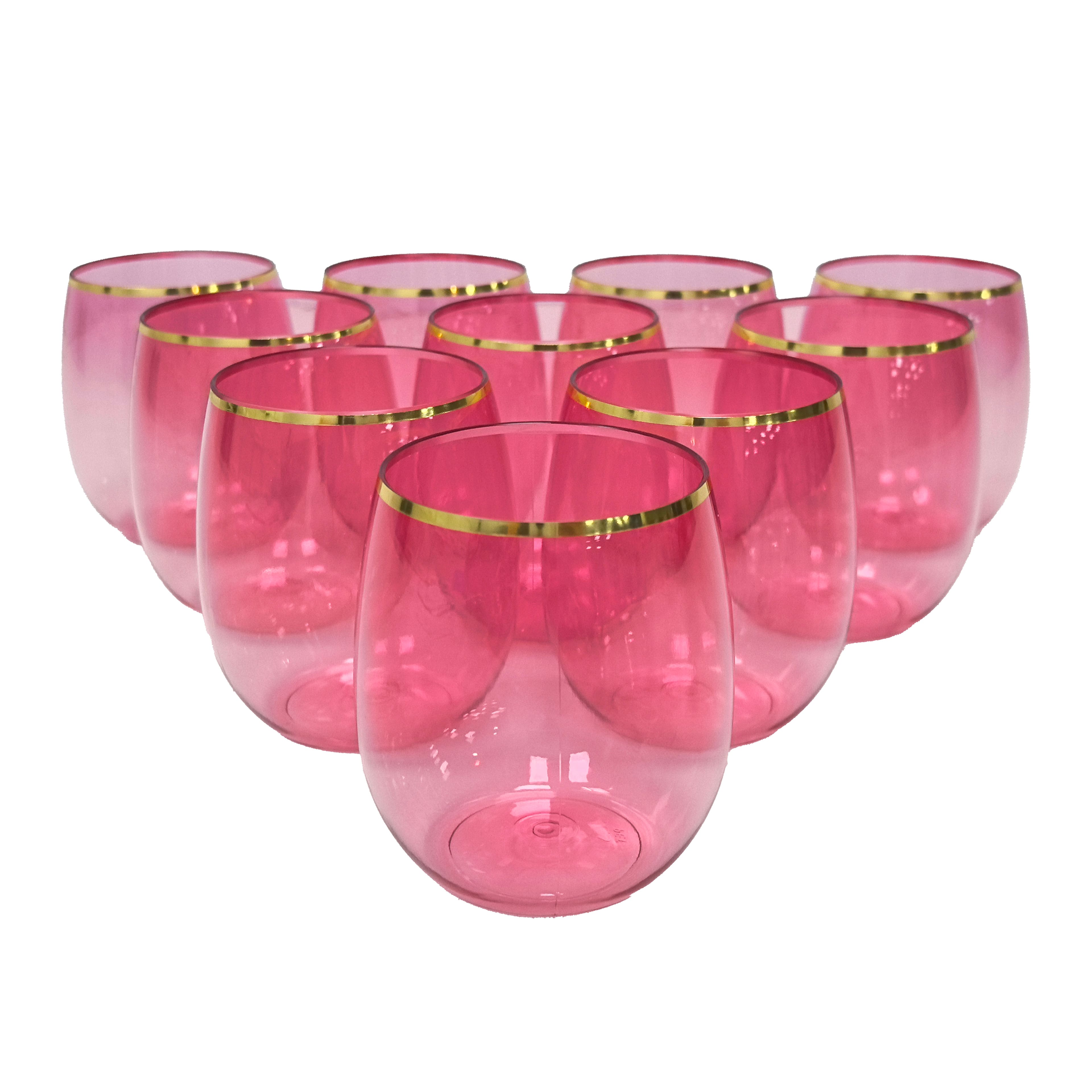 Hothouse 12oz. Pink Wine Glasses, 10ct. by Celebrate It™
