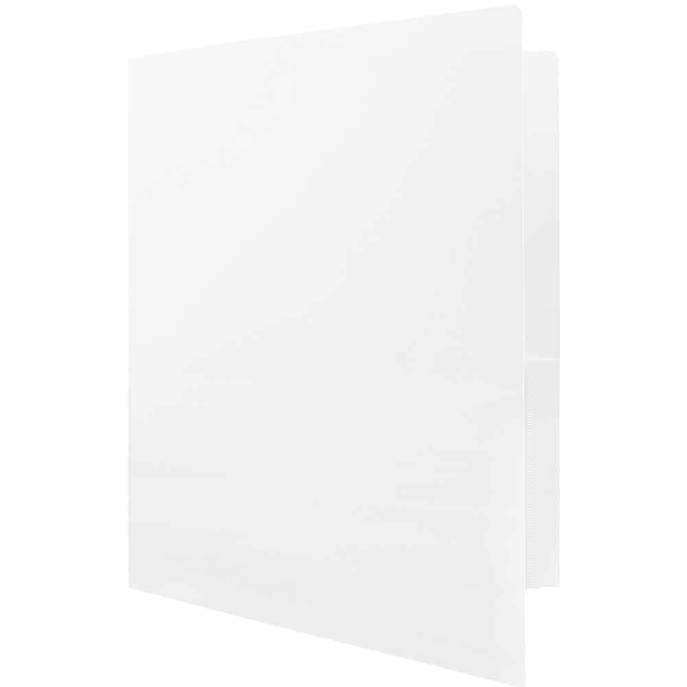 JAM Paper Heavy Duty Plastic 2-Pocket Folders