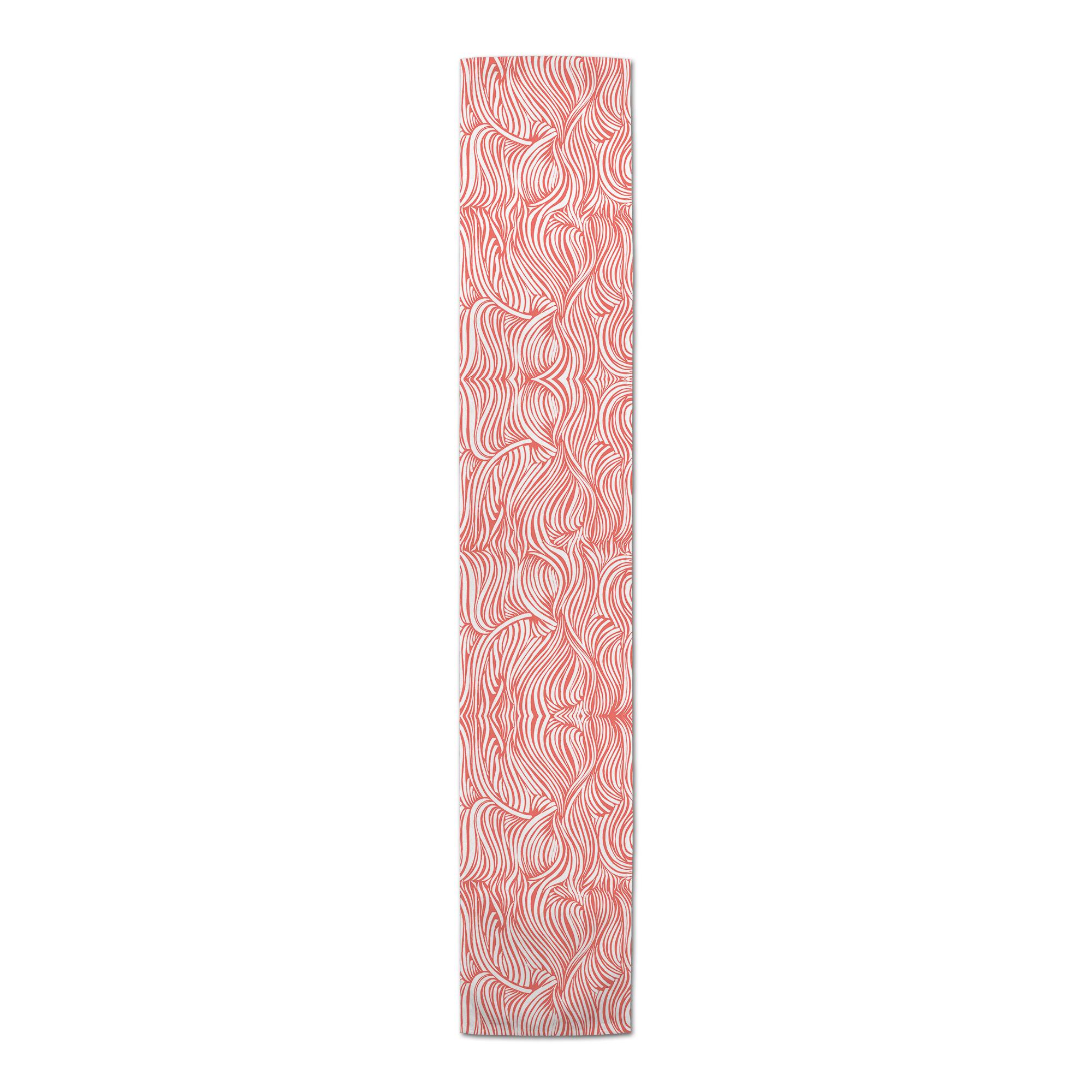 Wave Print Outdoor Table Runner