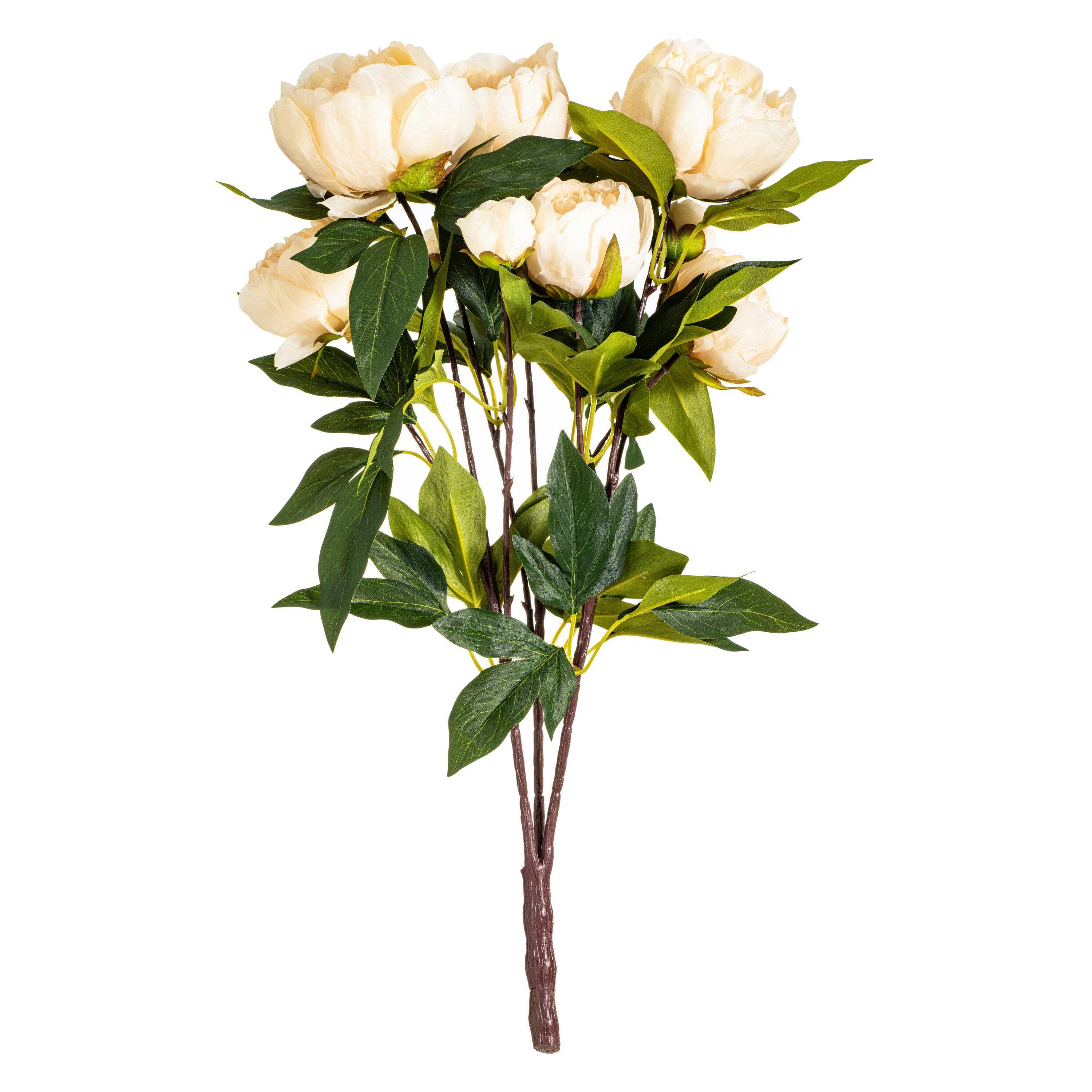 Artificial Beige Peony Spray