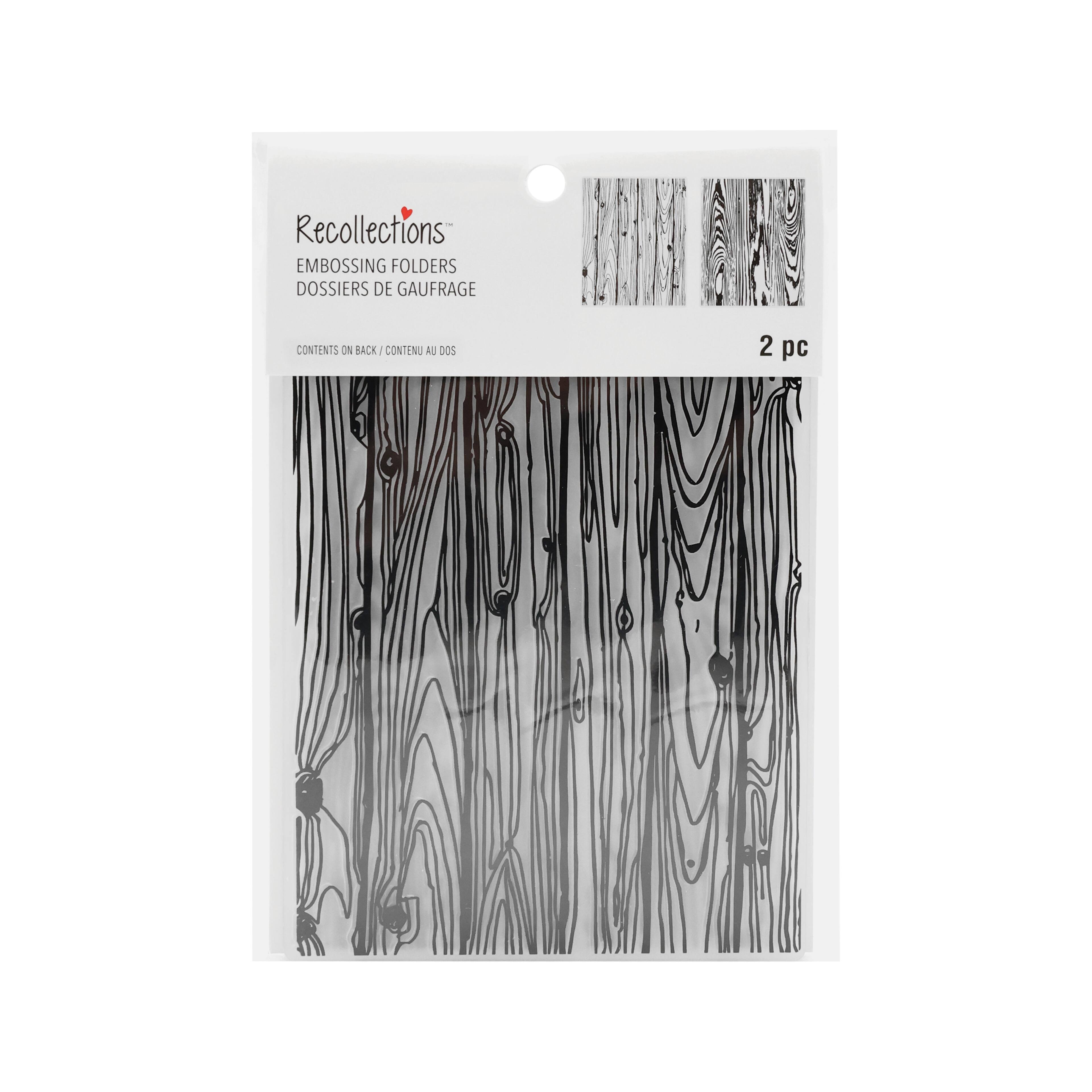 Wood Pattern Embossing Folders Set by Recollections™