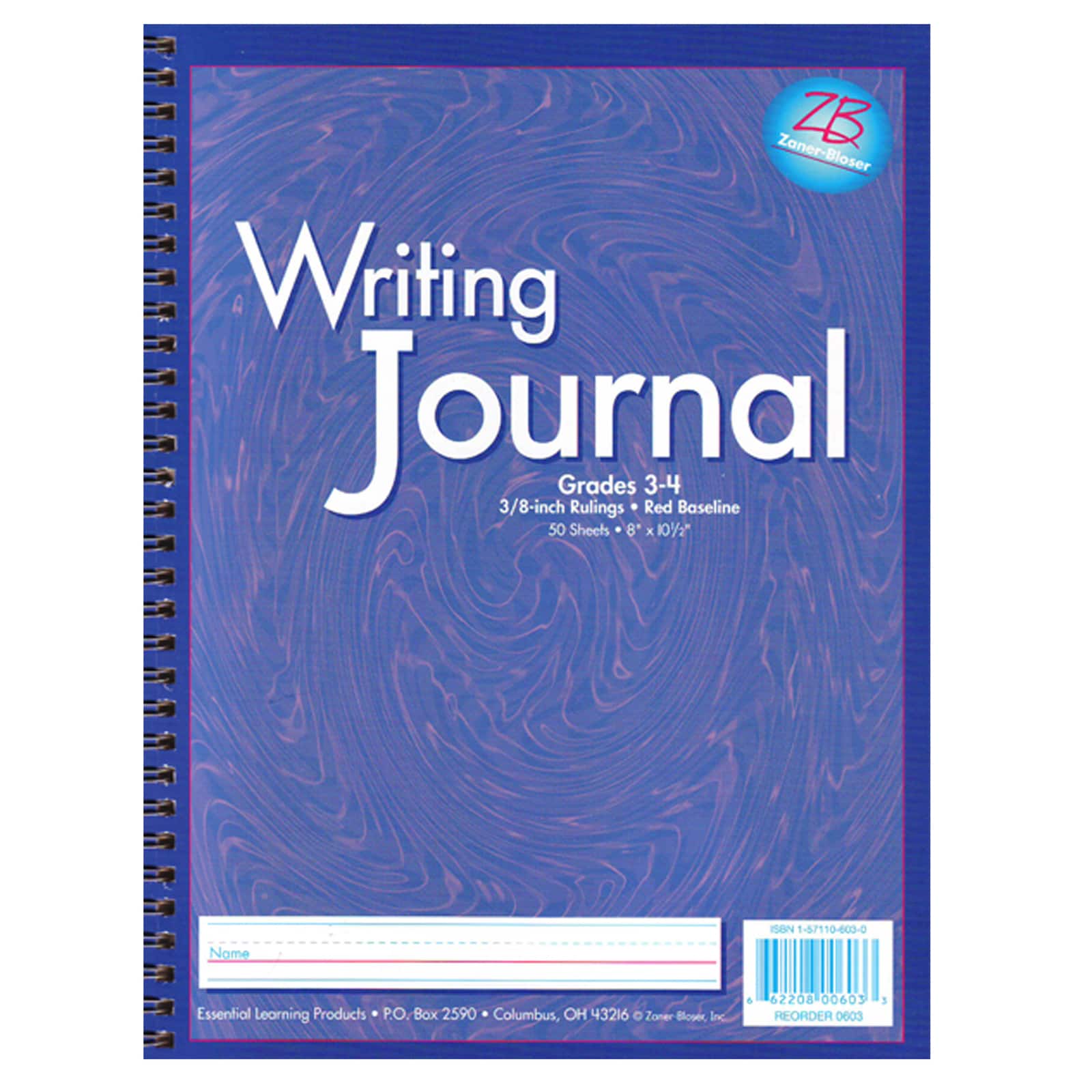 Zaner-Bloser® Purple Grade 3-4 My Writing Journal, 6ct.