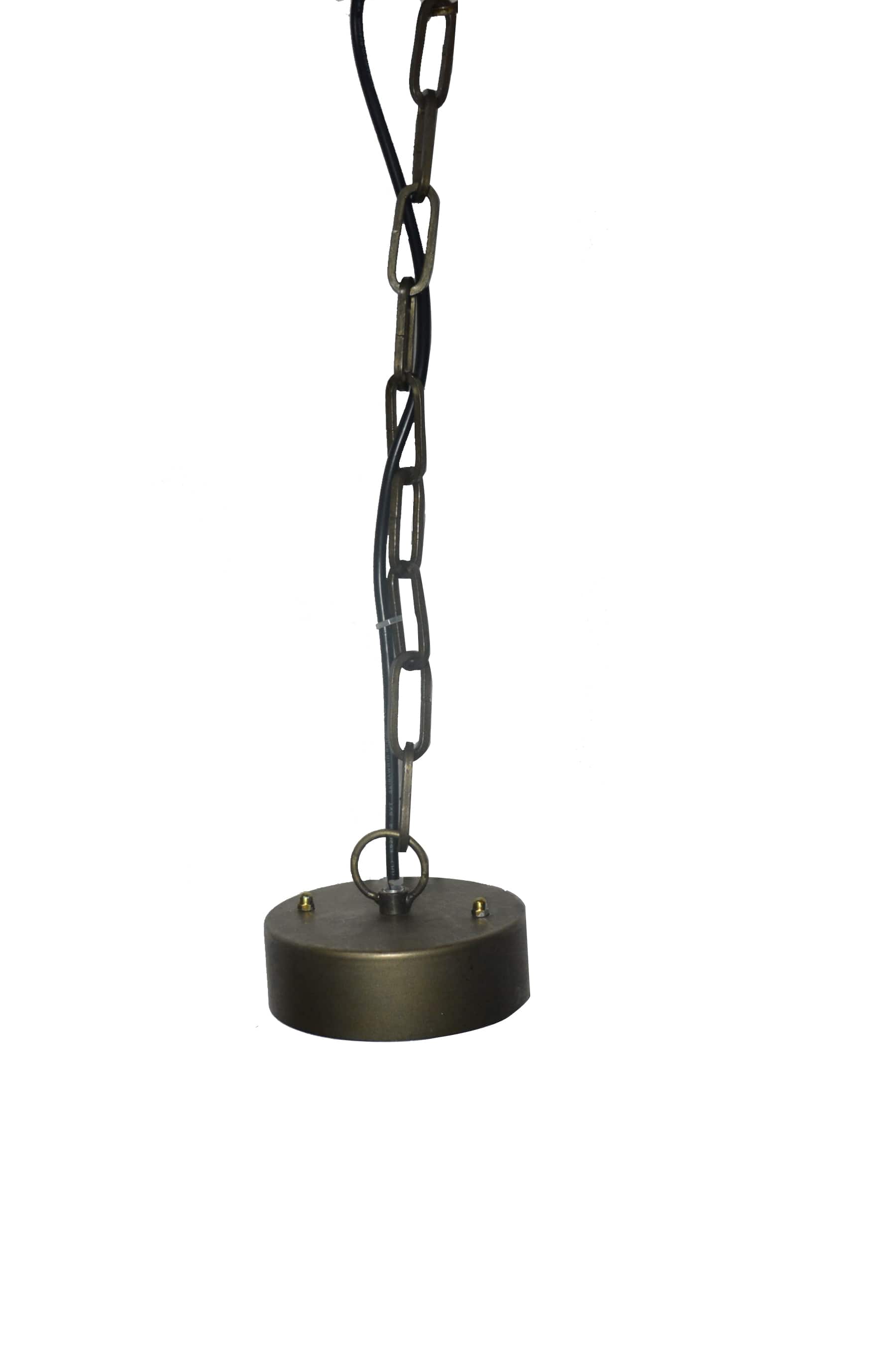 Hello Honey® 20" White Wood Bead Draped Chandelier