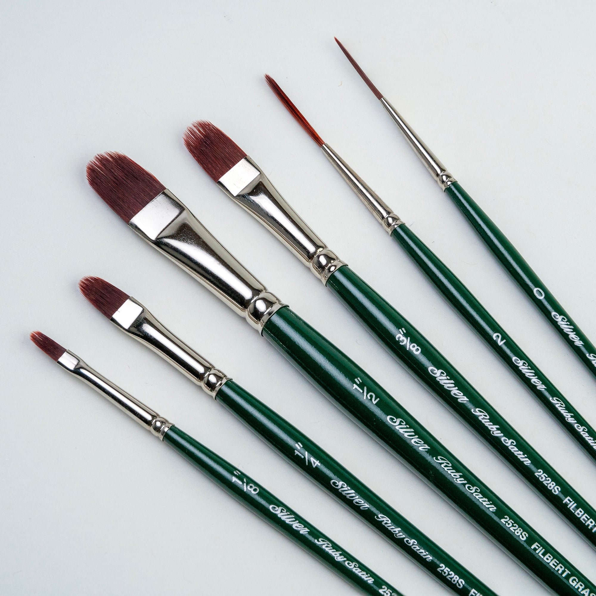 Silver Brush Limited Ruby Satin® 6 Piece Grass Combs Brush Set