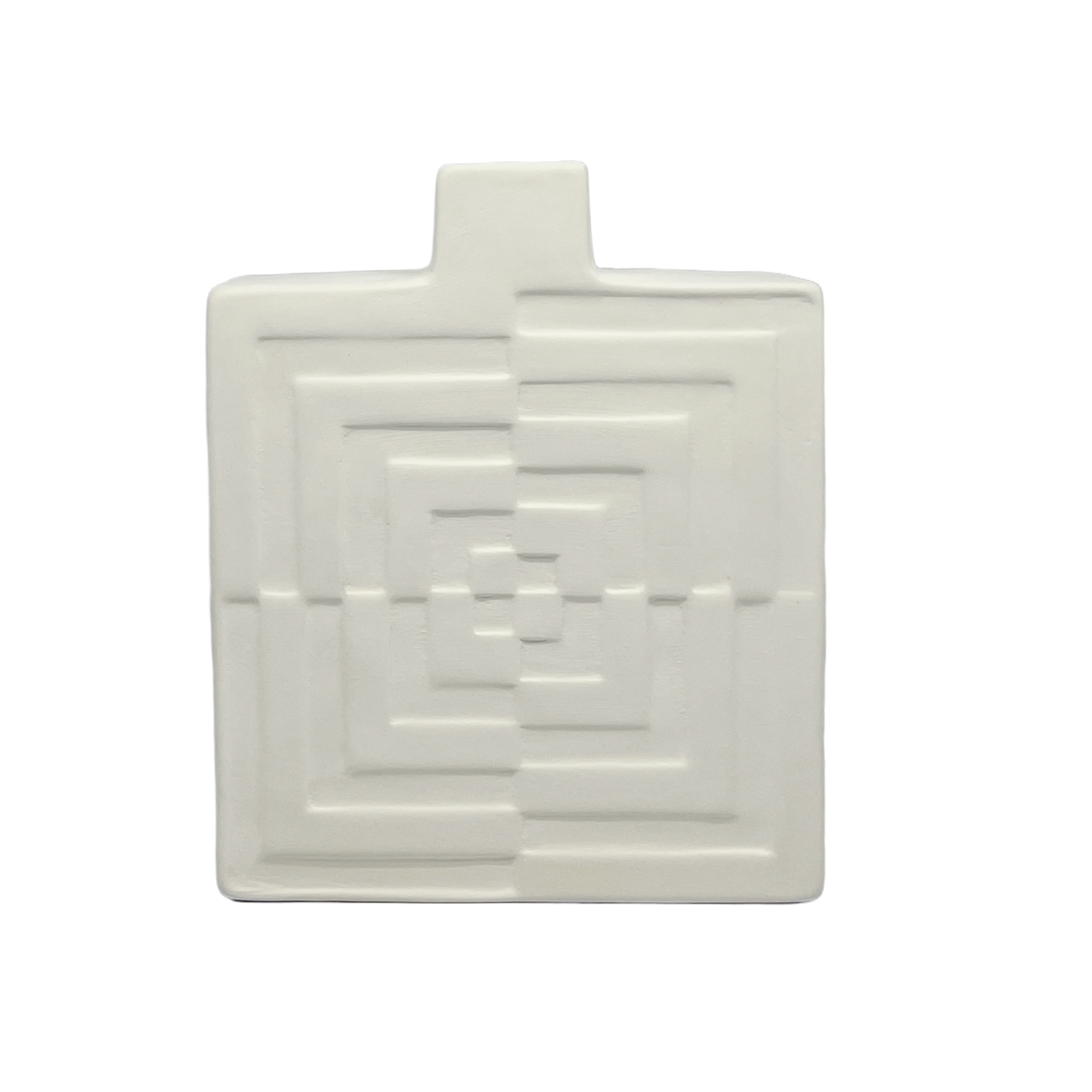 Jonathan Adler x Michaels 7.5" Geometric DIY Square Ceramic Vase