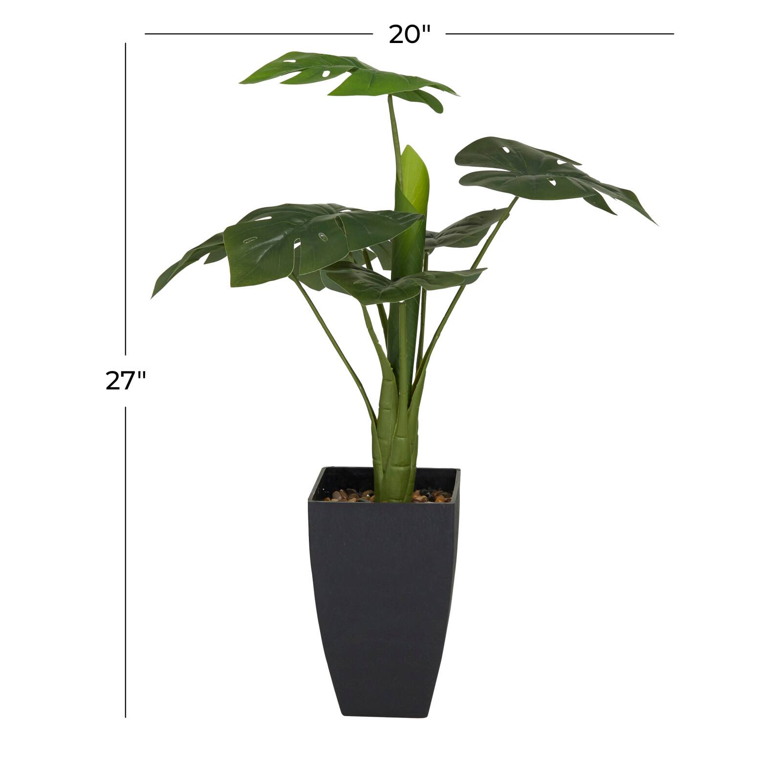28" Black Contemporary Floral & Botanical Artificial Foliage