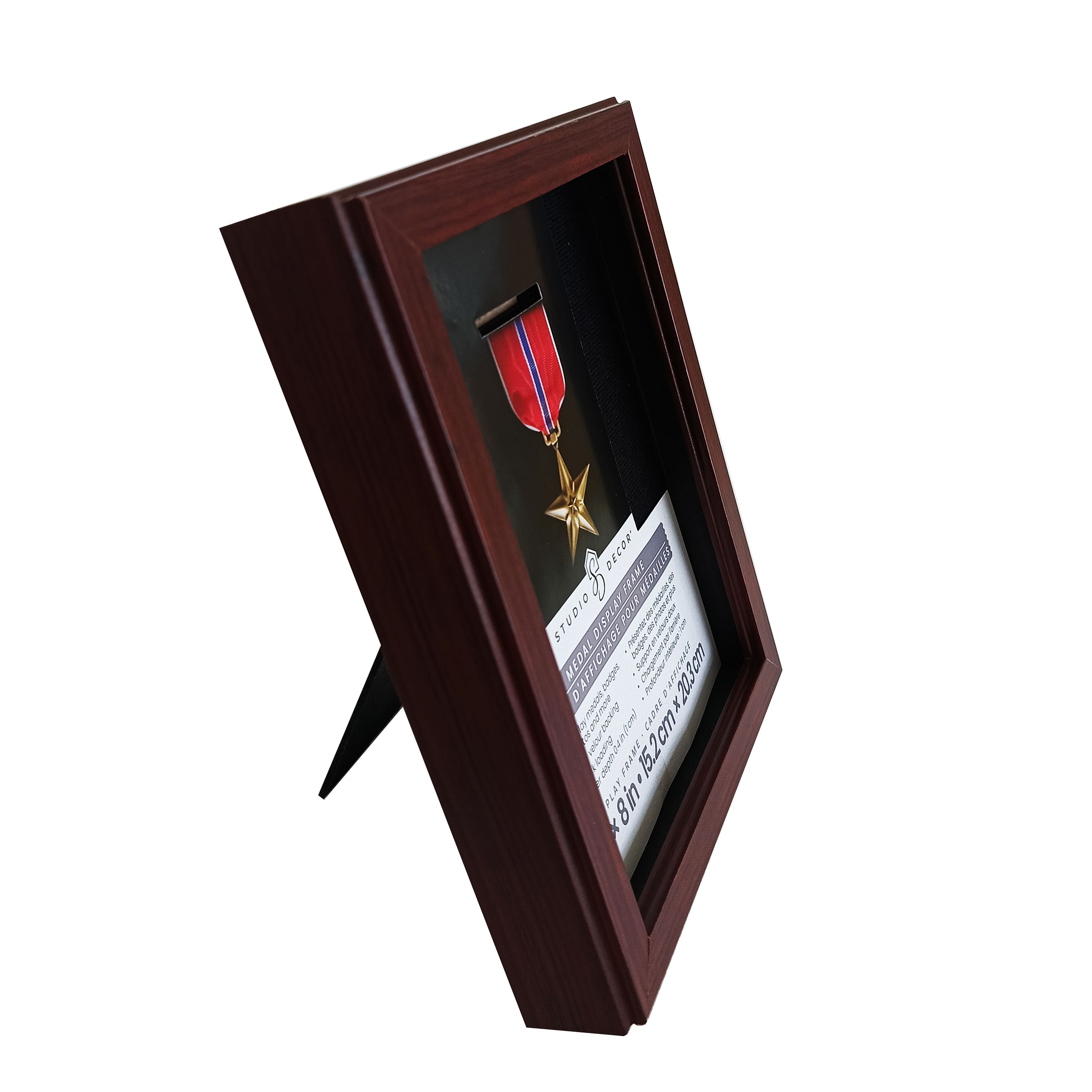 6" x 8" Mahogany Medal Display Frame by Studio Décor®
