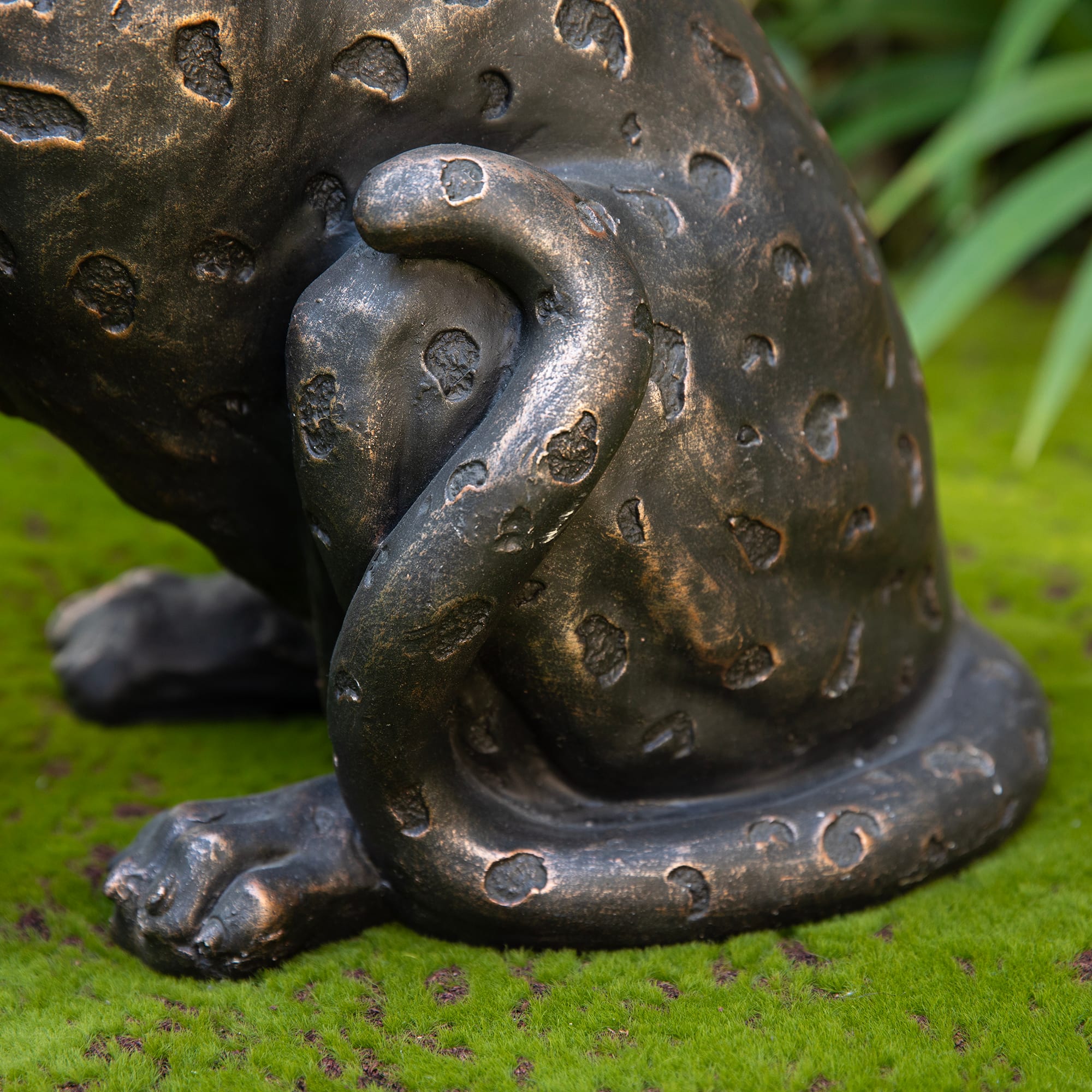 Glitzhome® 23.25" MGO Bronze Leopard Statue