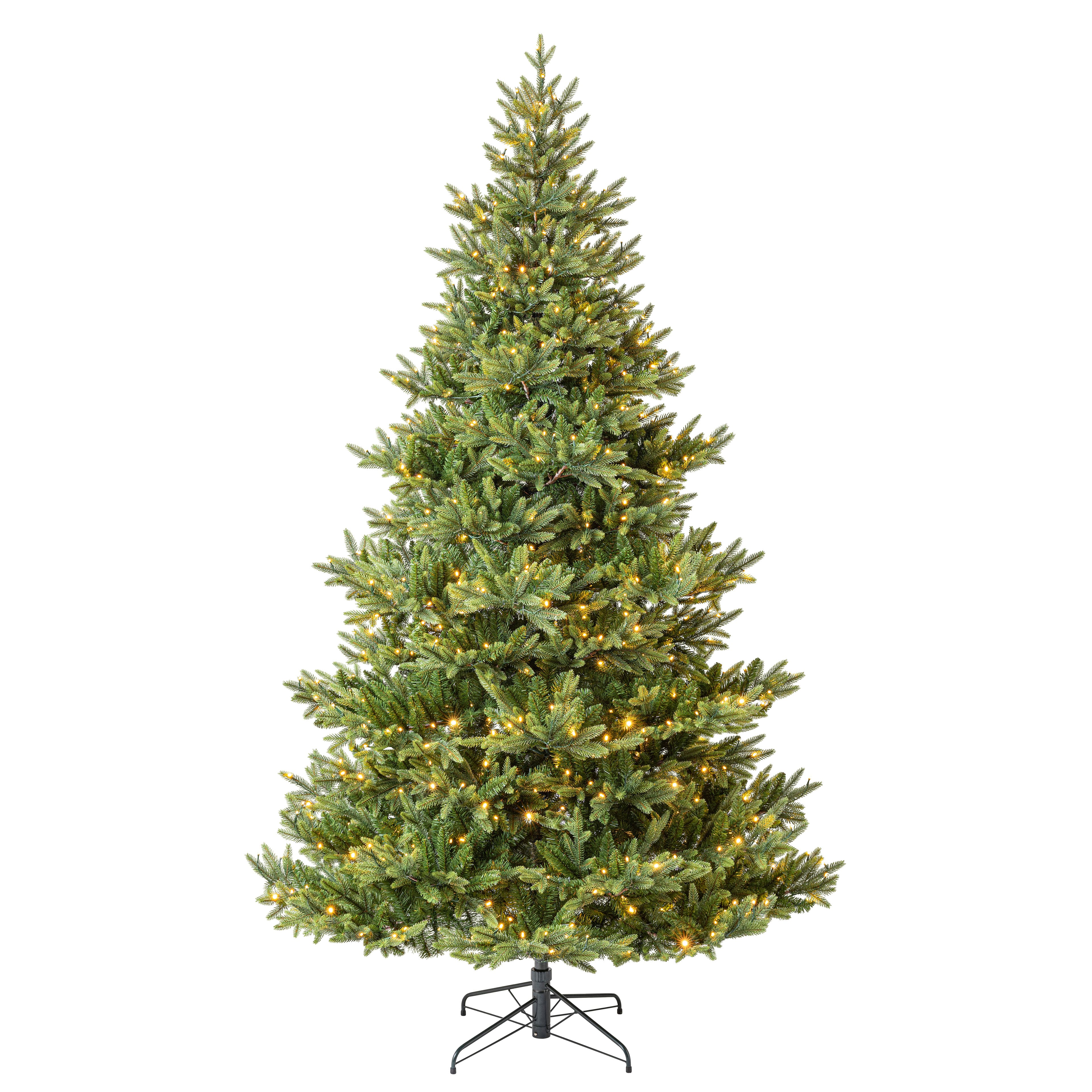 9ft. Pre-Lit Barrington Fir Artificial Christmas Tree, Quick Set® LumaDazzle® Colour Changing Twinkle LED Lights by Ashland®