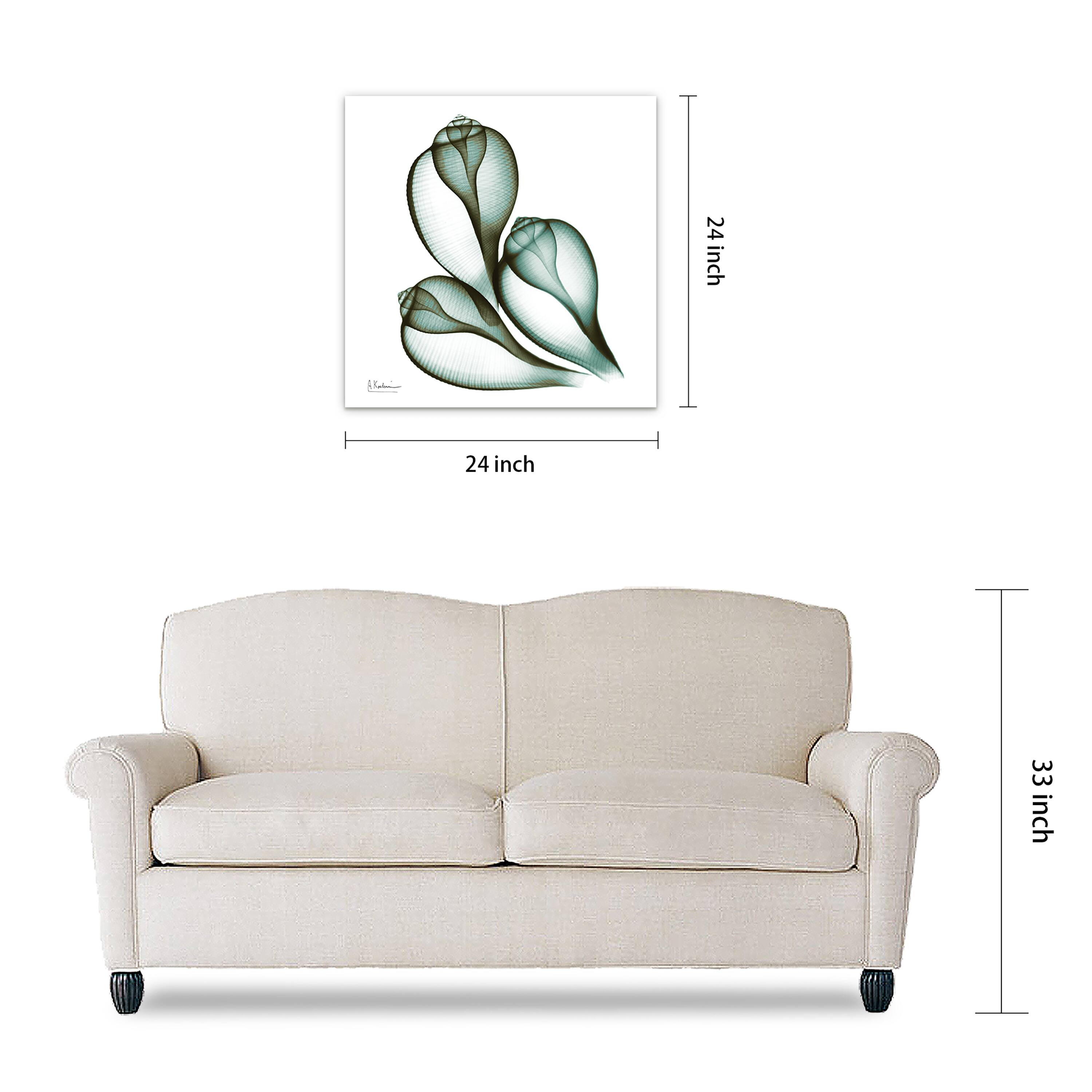 Empire Art Direct 24" x 24" Coastal Serenity Frameless Free Floating Printed Tempered Glass Wall Art