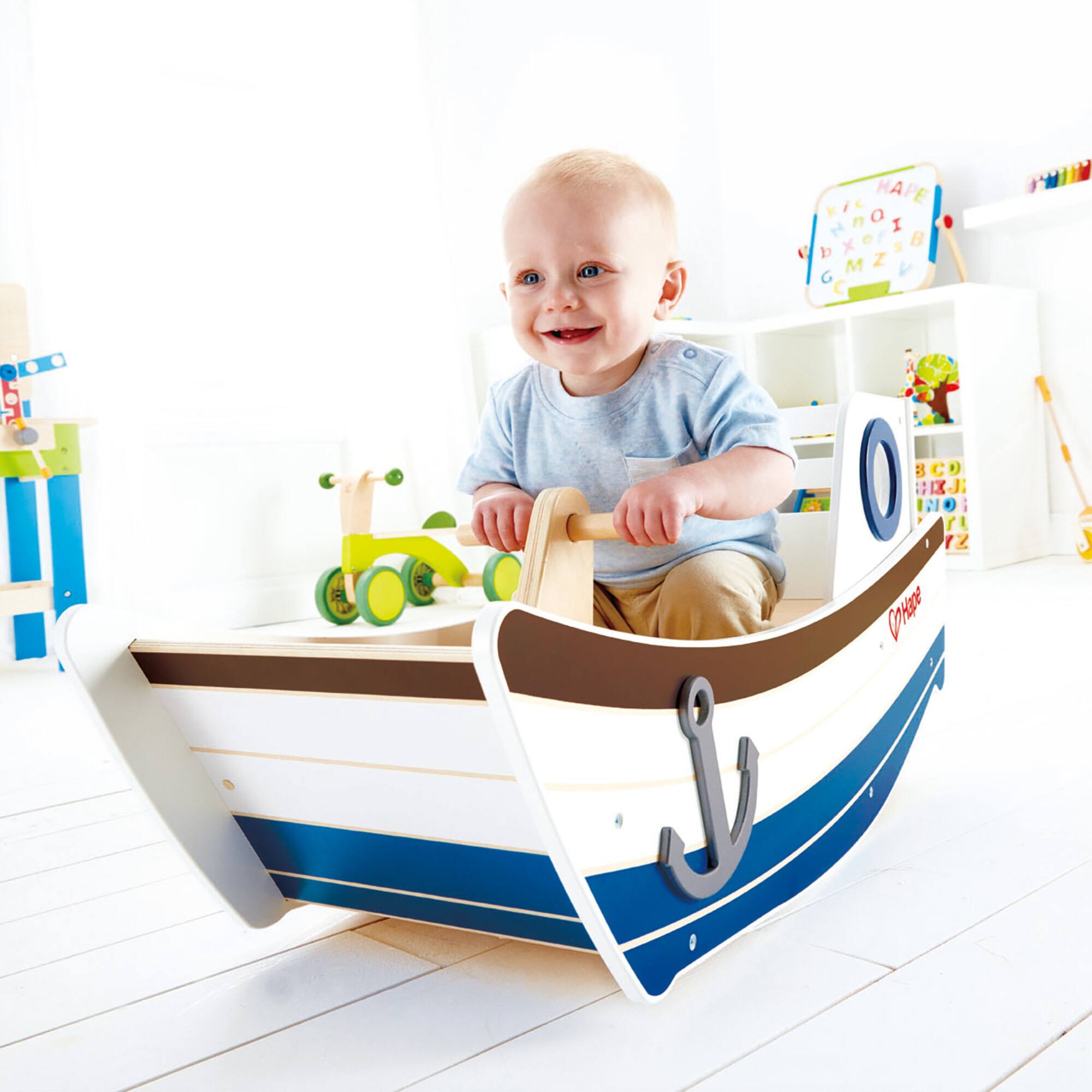 Hape High Seas Wooden Toddler Rocking Ride-On