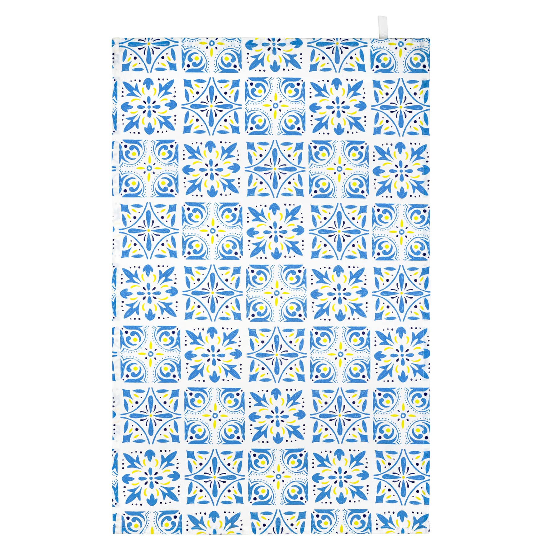 Blue Tile Tea Towel by Makery™
