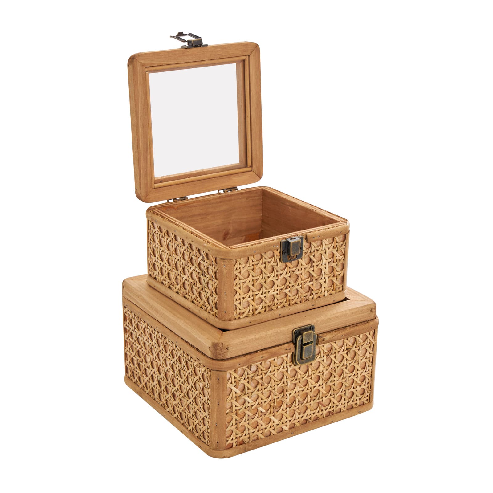 Brown Wooden Box Set