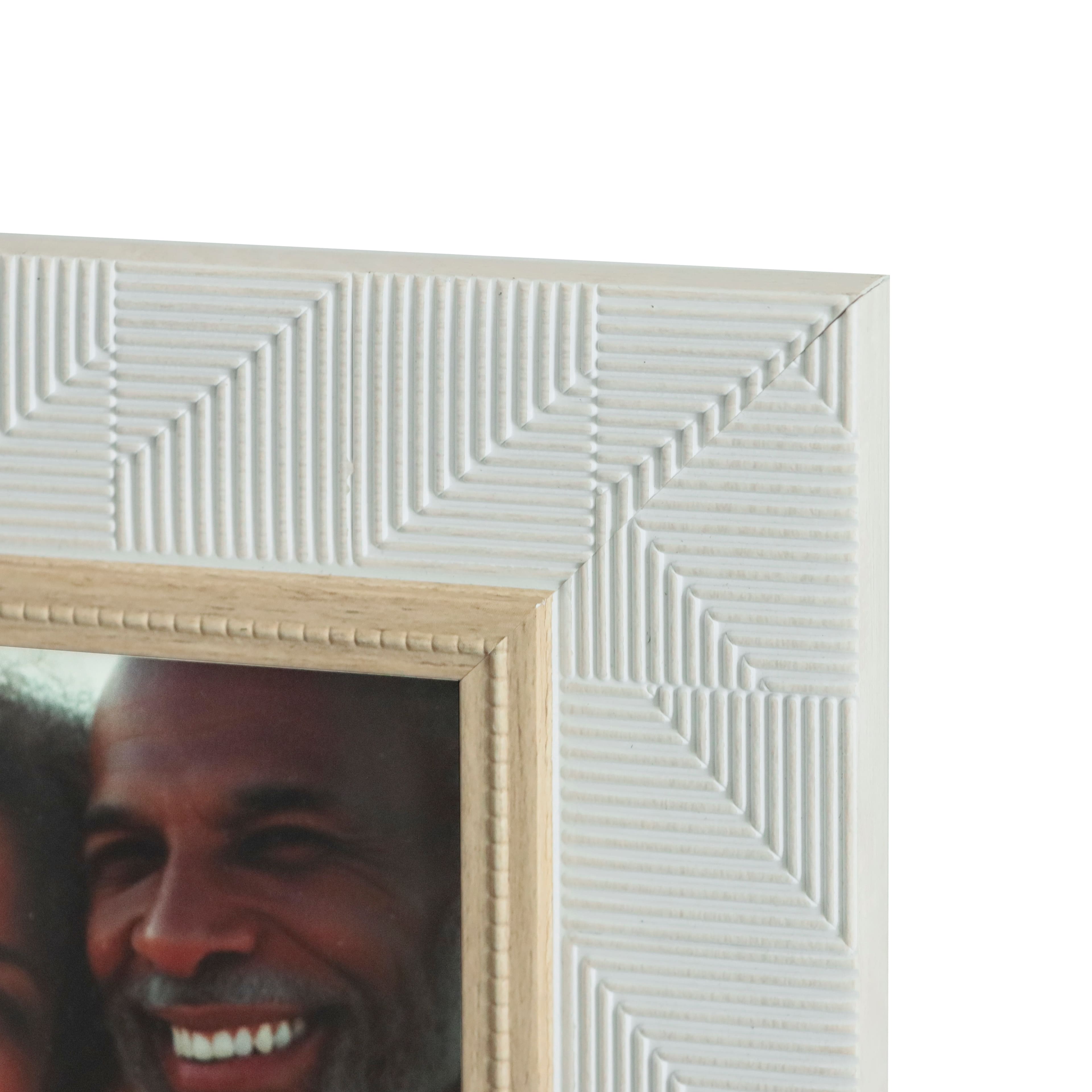 4" x 4" White Embossed Frame by Ashland®