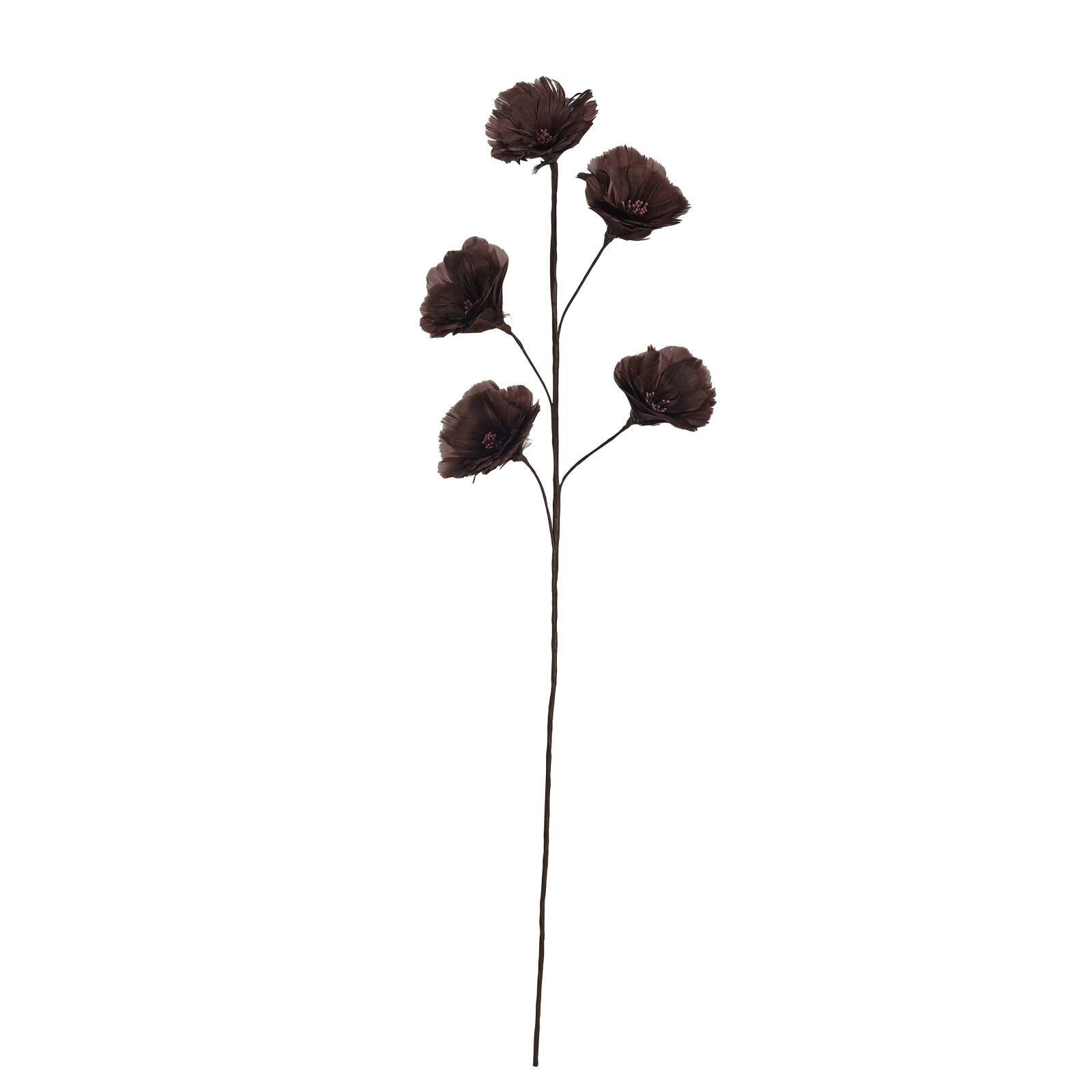 Hello Honey® 33" Burgundy Feather Flower Stem