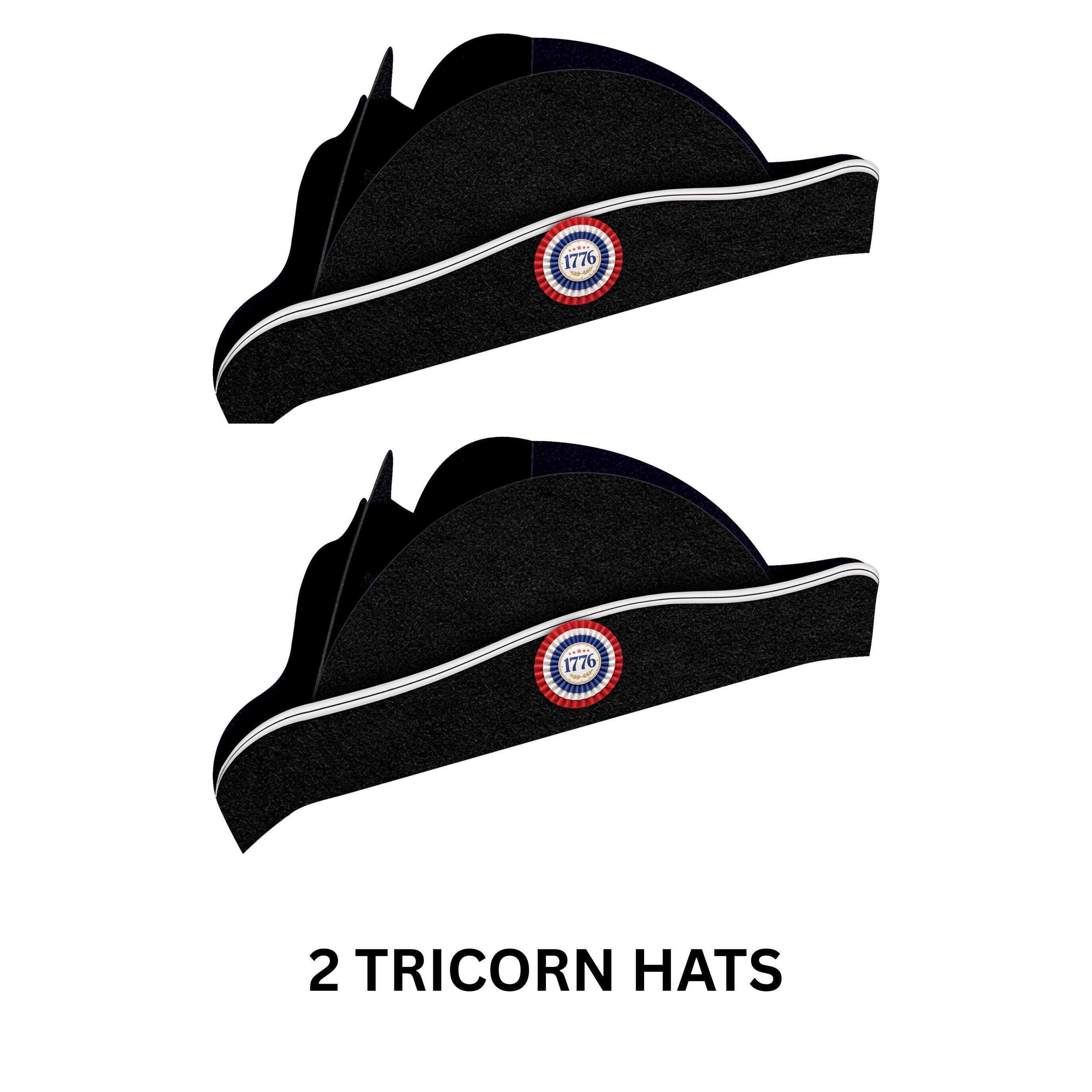 Beistle Adult Patriot Tricorn Hats, 4ct.