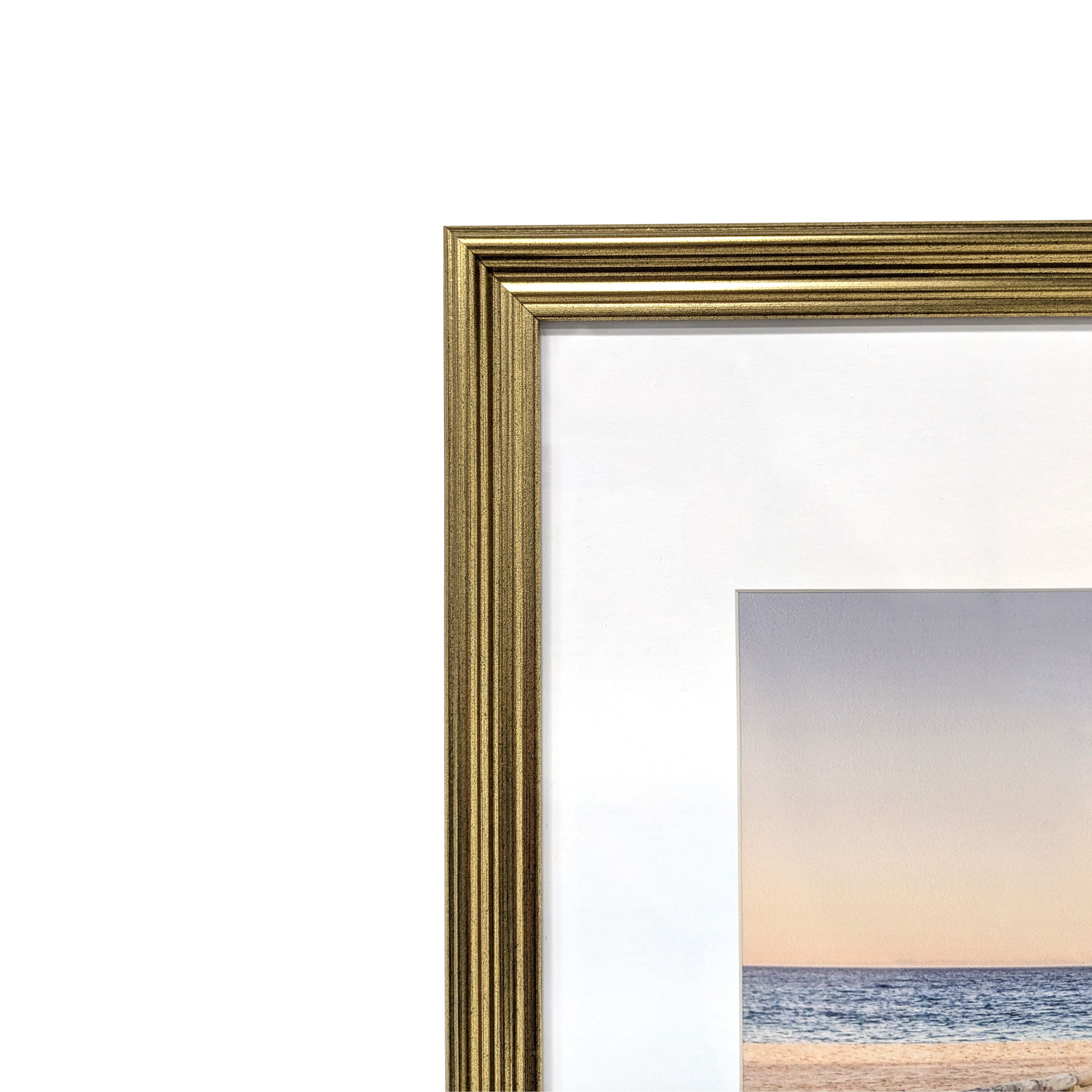 6 Pack: Home 8" x 10" Gold Beatrice Frame with Mat by Studio Décor®
