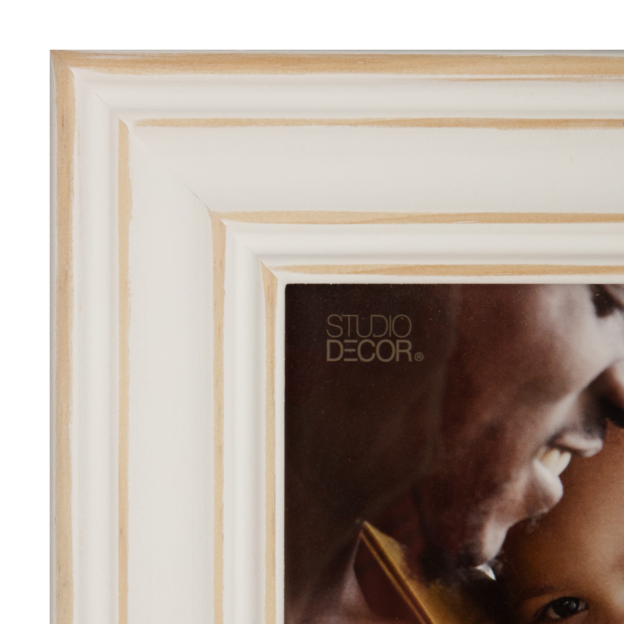 Expressions™ 5" x 7" White with Distressed Edges Frame by Studio Décor®