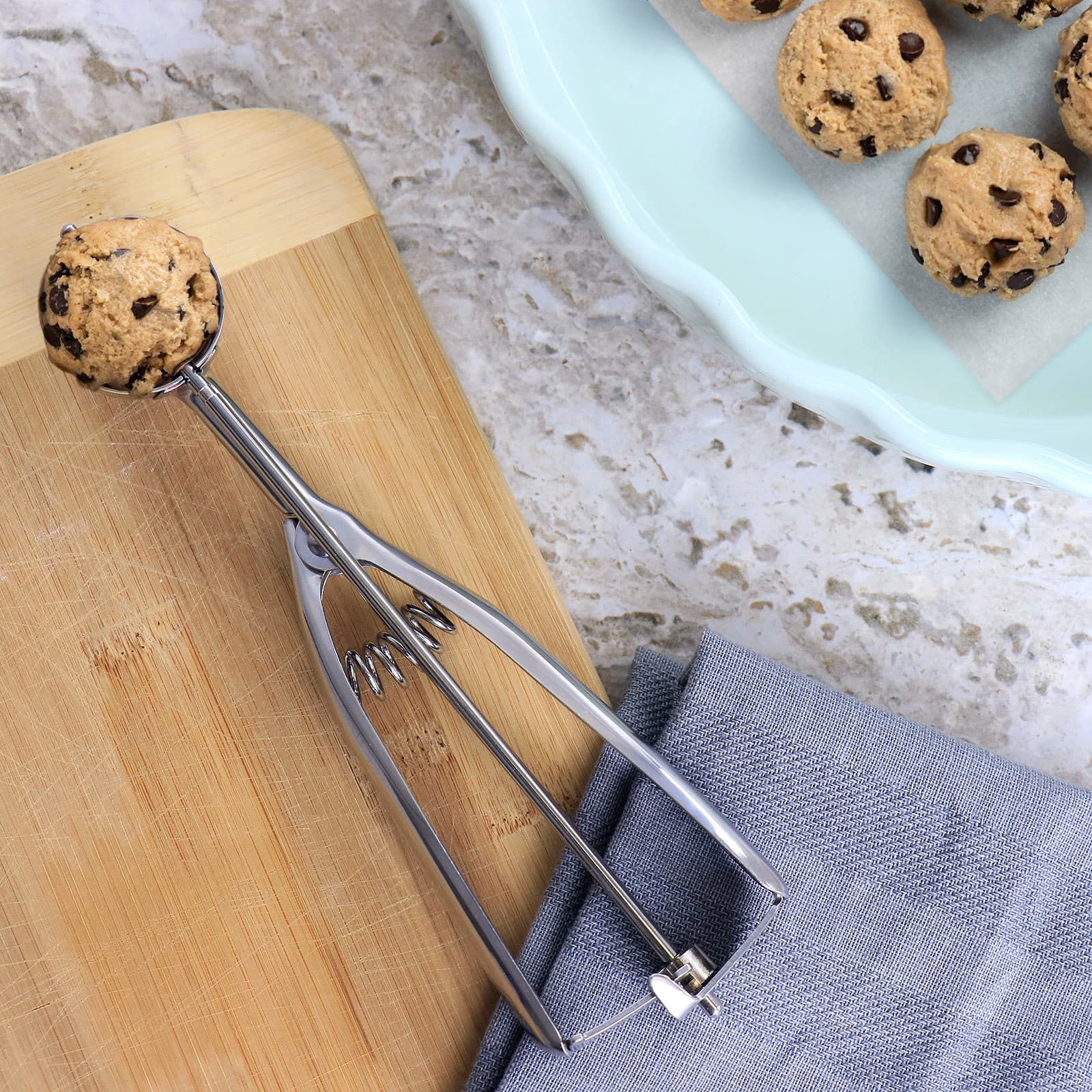 8.5" Martha Stewart Stainless Steel Kitchen Scoop