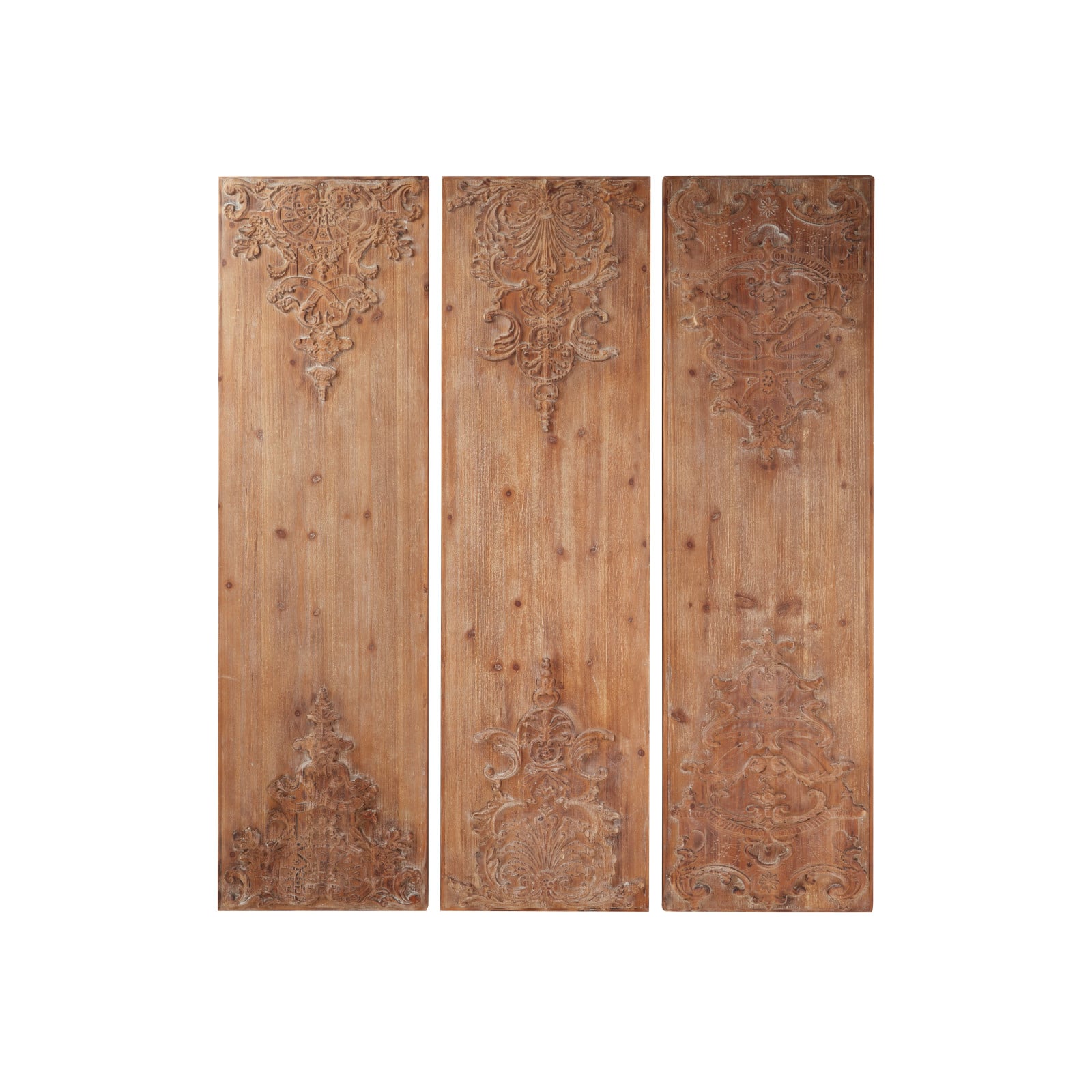 55" Brown Wood Rustic Wall Decor, 3ct.