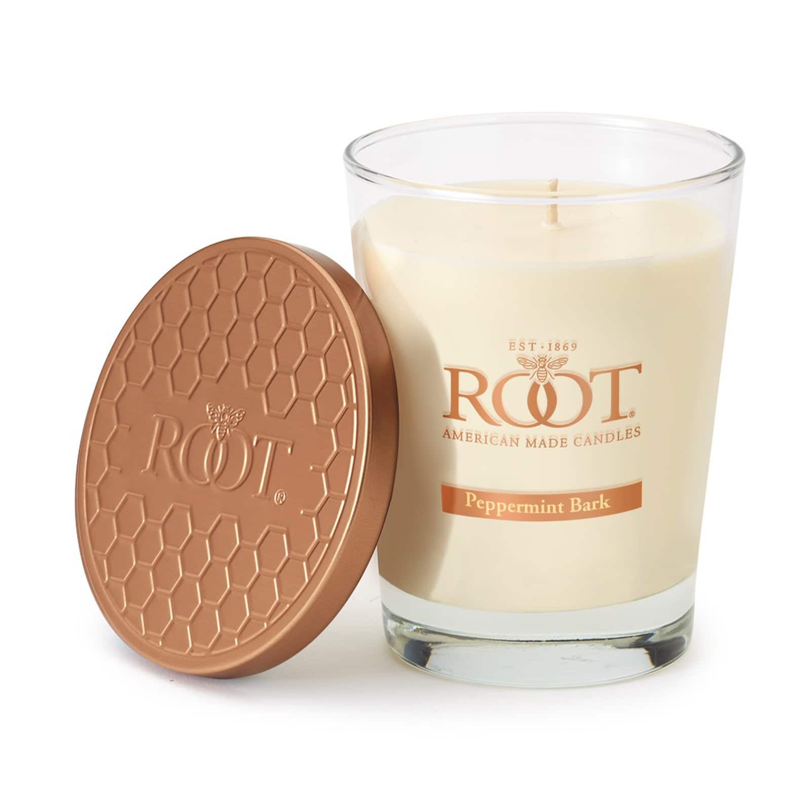Root Candles 10.5 oz Large Scented Honeycomb Veriglass Jar Candle in Peppermint Bark | 10.5 fl oz | Michaels®
