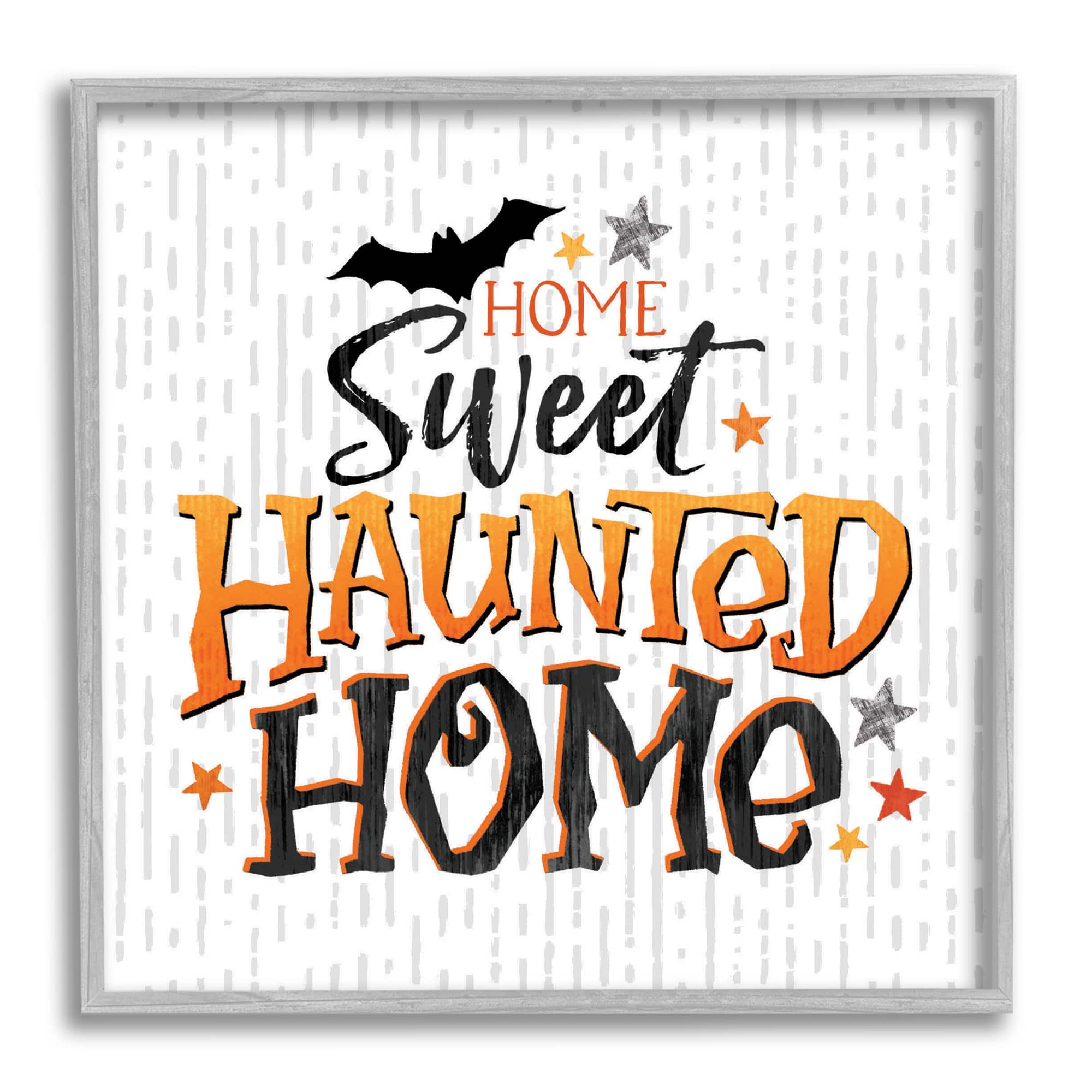 Stupell Industries Sweet Haunted Home Patterned Framed Giclée Wall Art