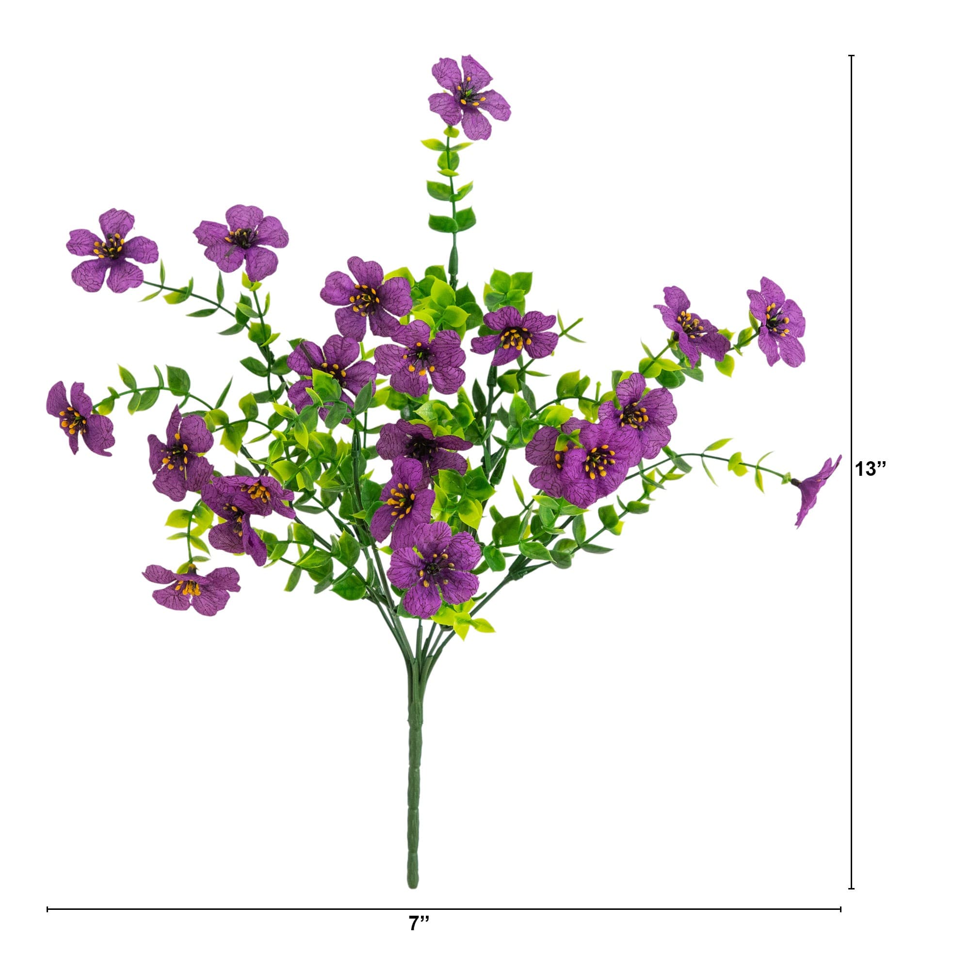 13" UV Resistant Artificial Daisy Bushes, 12ct.