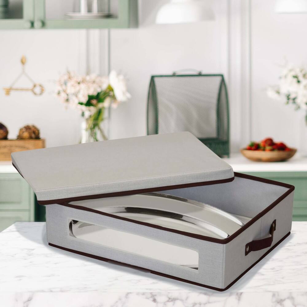 Household Essentials Plate Storage Box