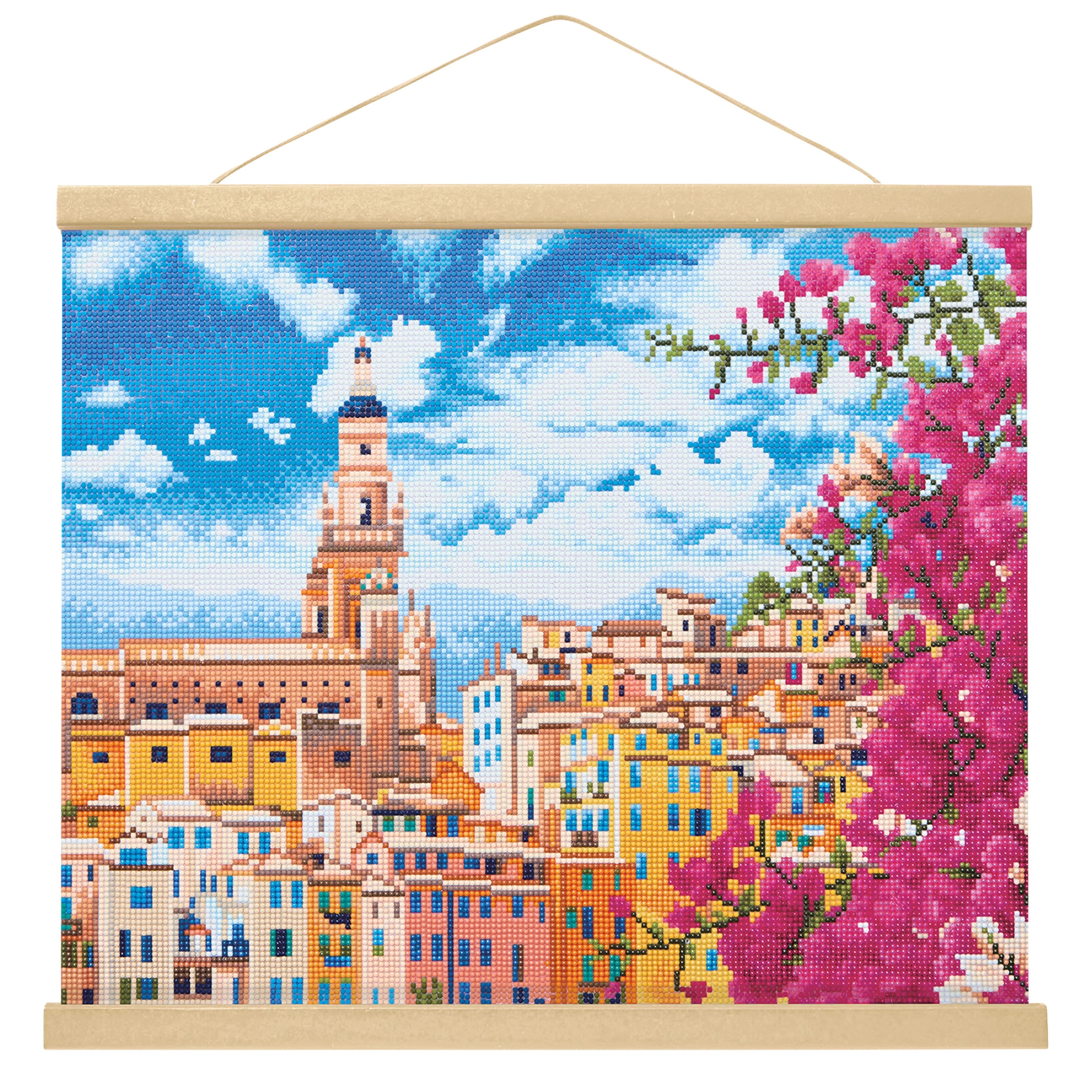 16" x 20" French Riviera Diamond Art Kit with Wood Frame by Make Market®