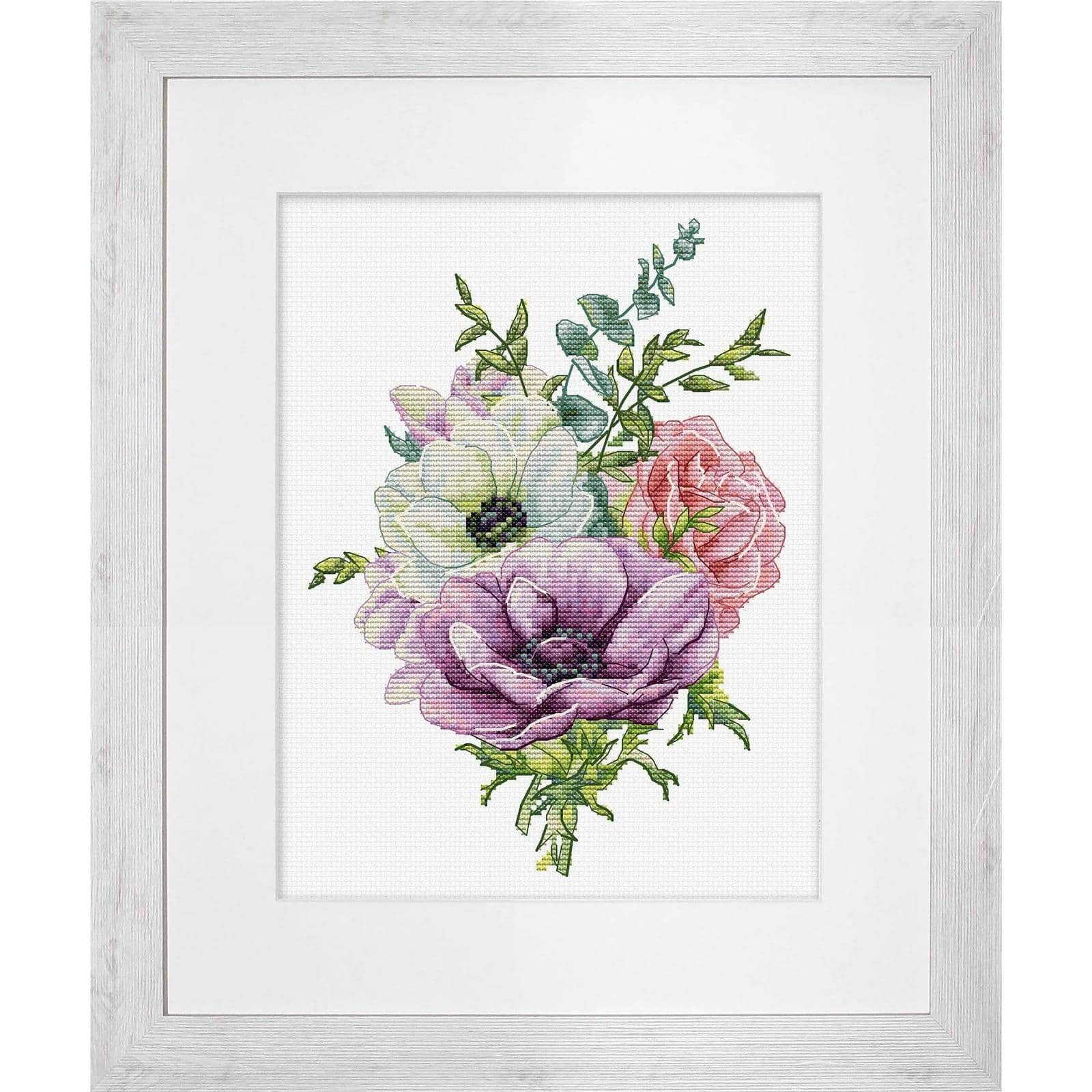 Luca-S Anemone Counted Cross Stitch Kit