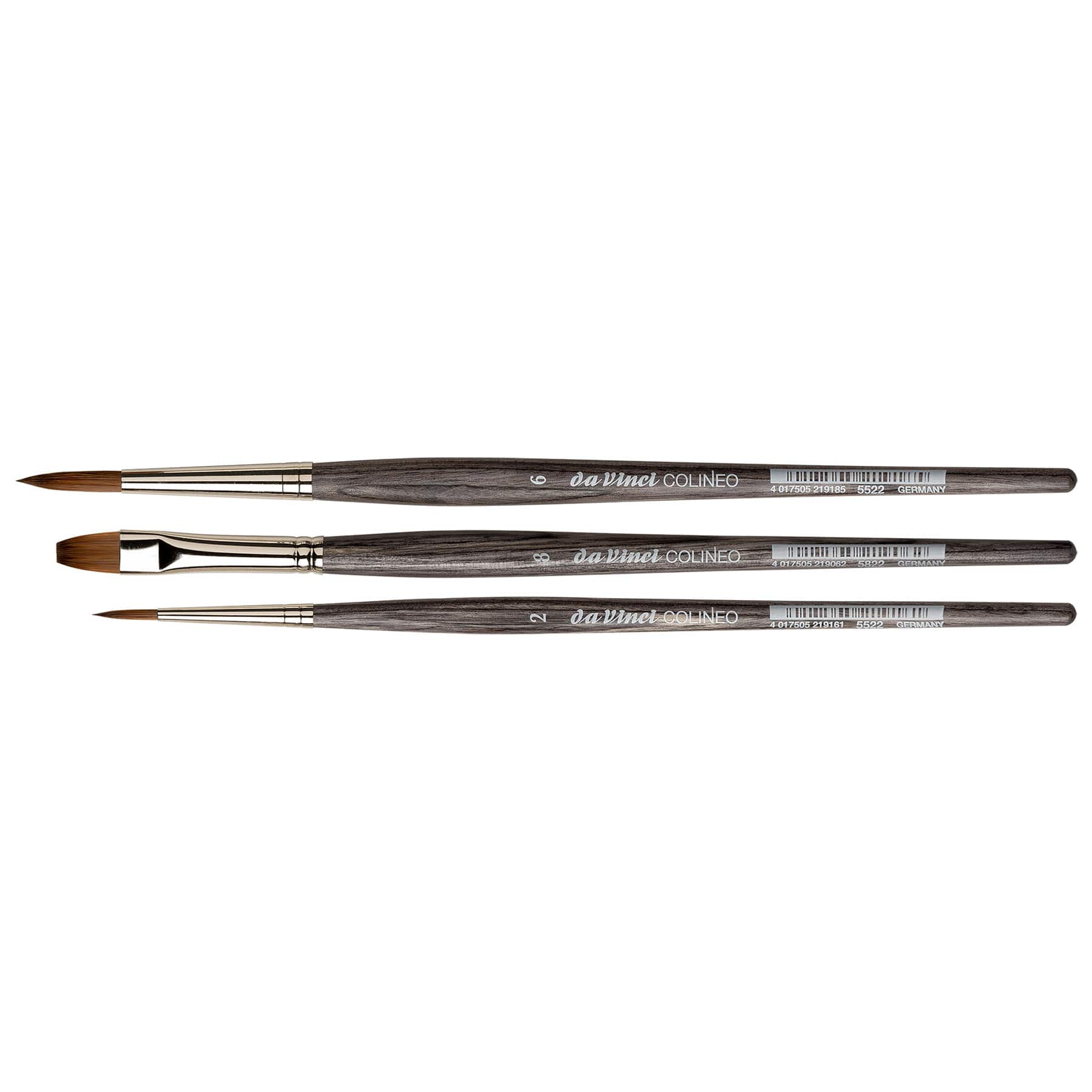 da Vinci COLINEO 3 Piece Synthetic Red Sable Brush Set