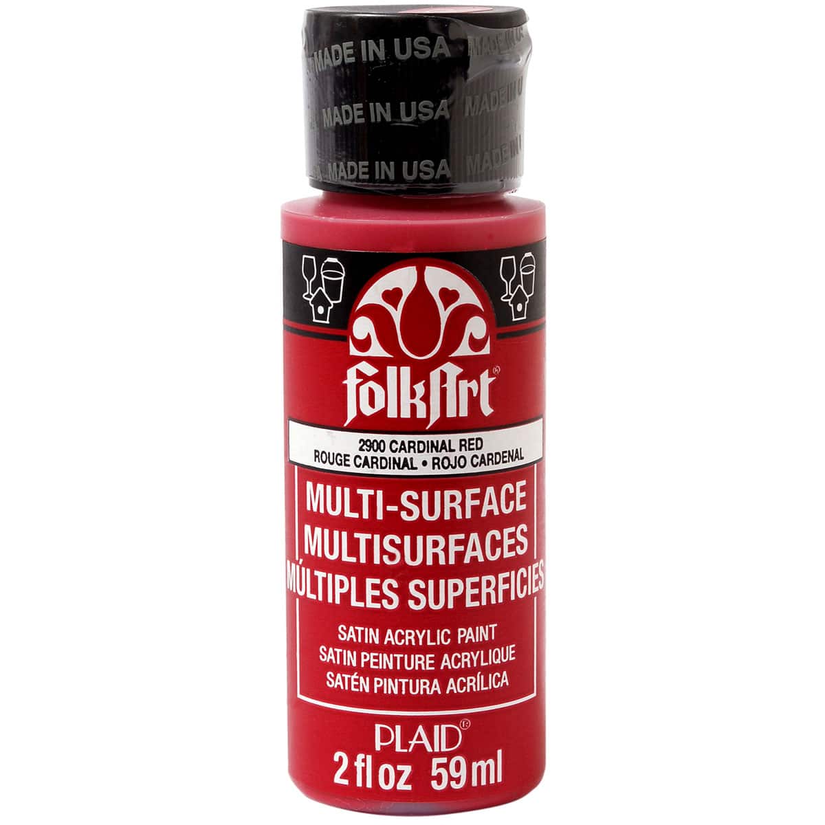 12 Pack: FolkArt® Multi-Surface Satin Acrylic Paint, 2oz.