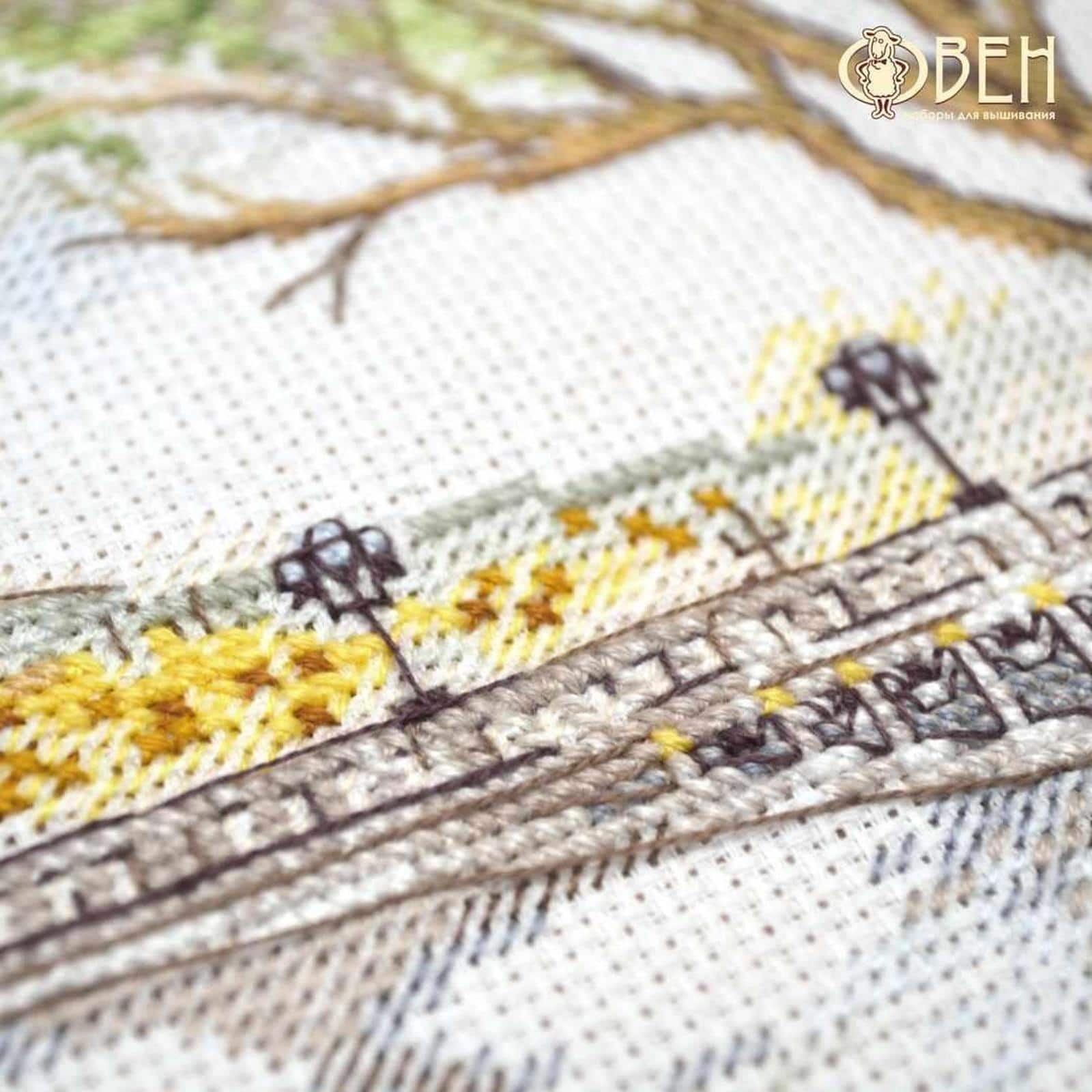 Oven Autumn In Paris Cross Stitch Kit