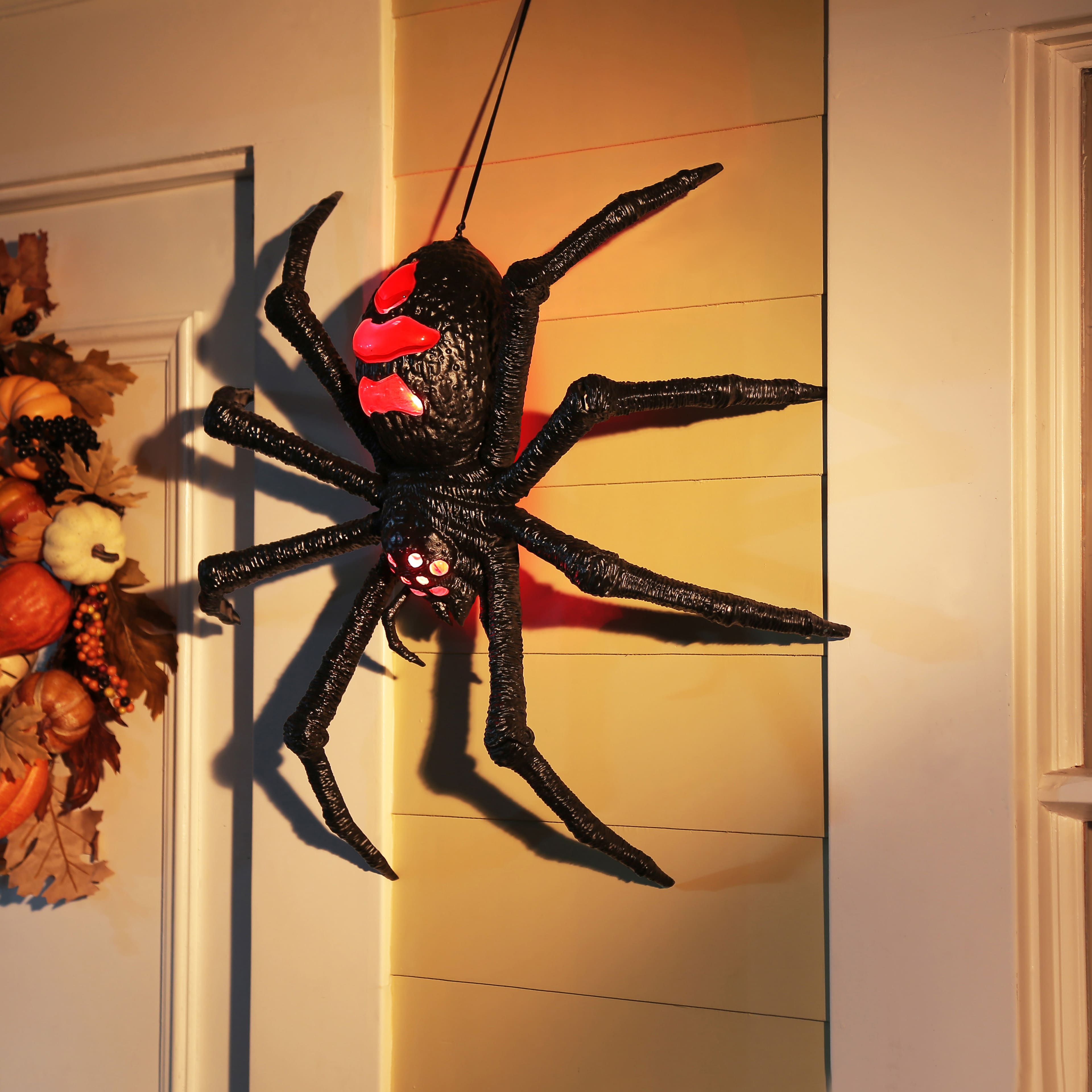 26" Animated Black Hanging Spider by Ashland®
