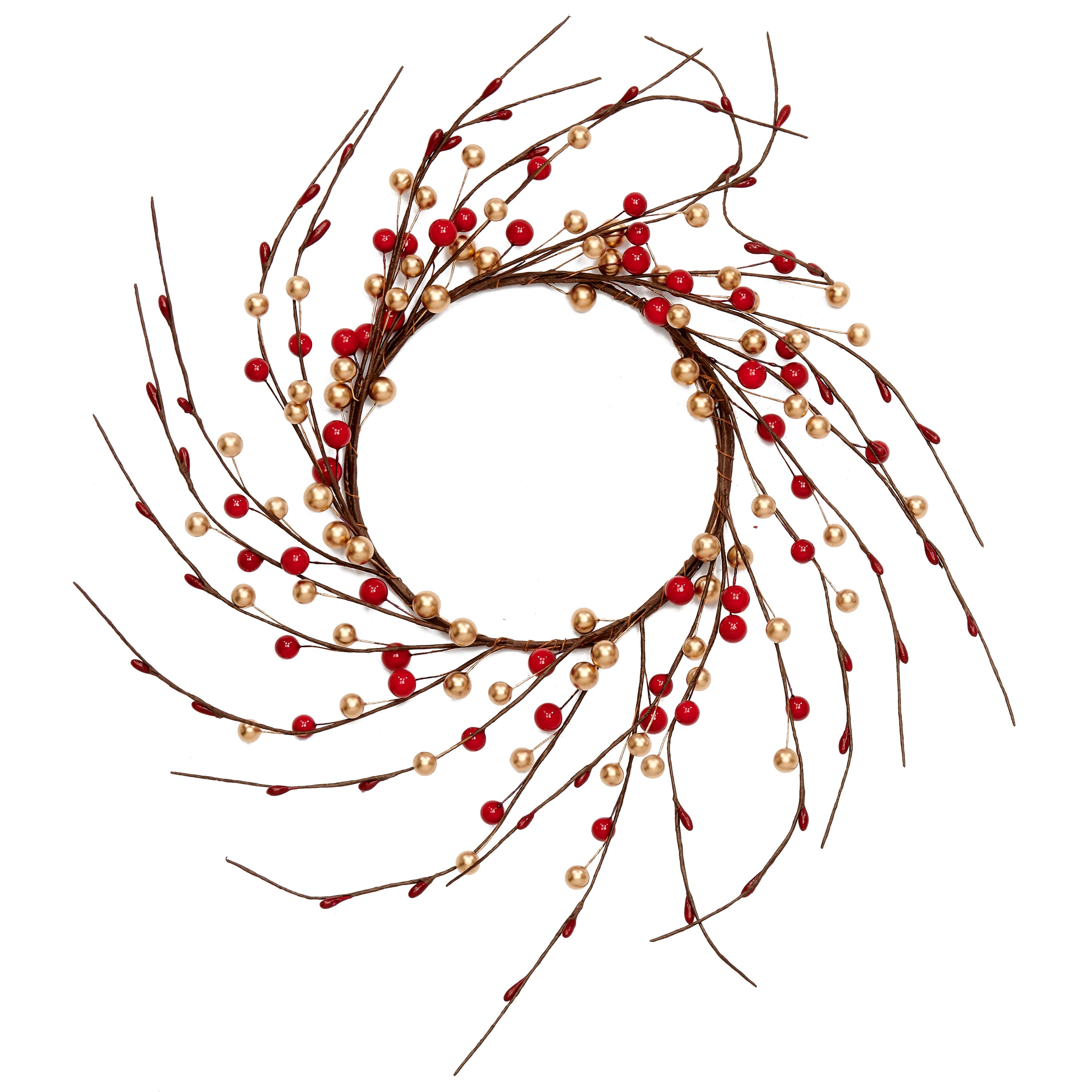 6" Christmas Beaded Candle Ring