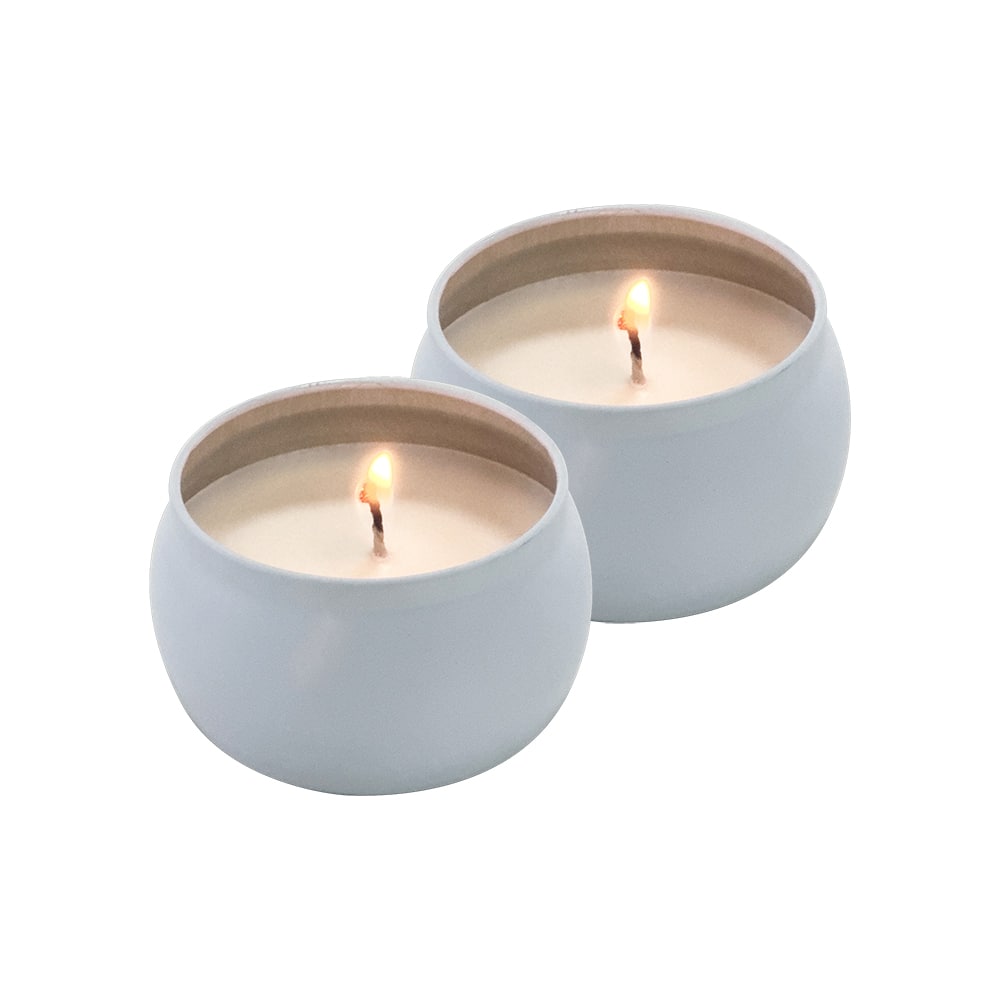 White Candle Tins, 4ct. by Make Market®