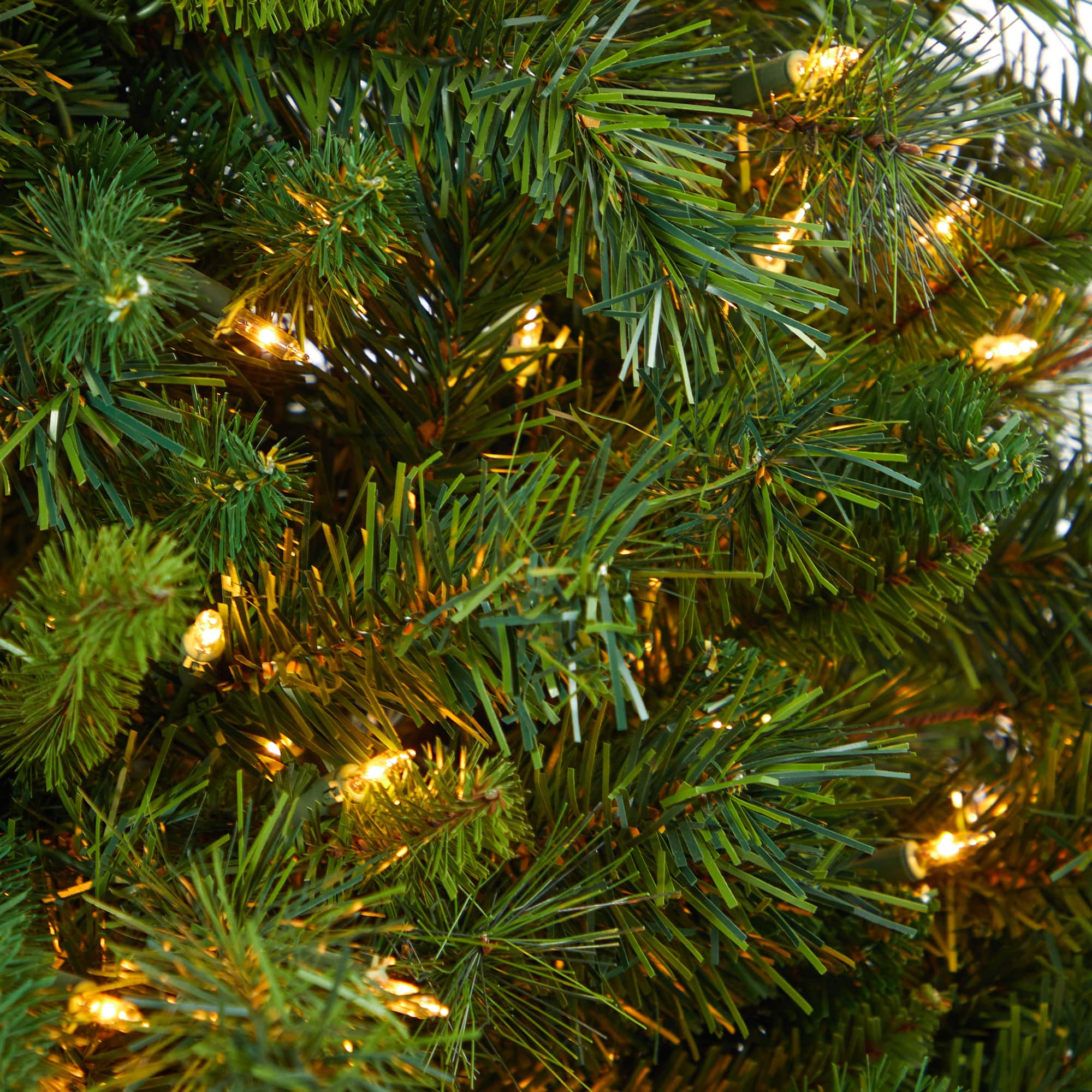 4.5ft. Pre-Lit Wyoming Mixed Pine Artificial Christmas Tree in Tower Planter