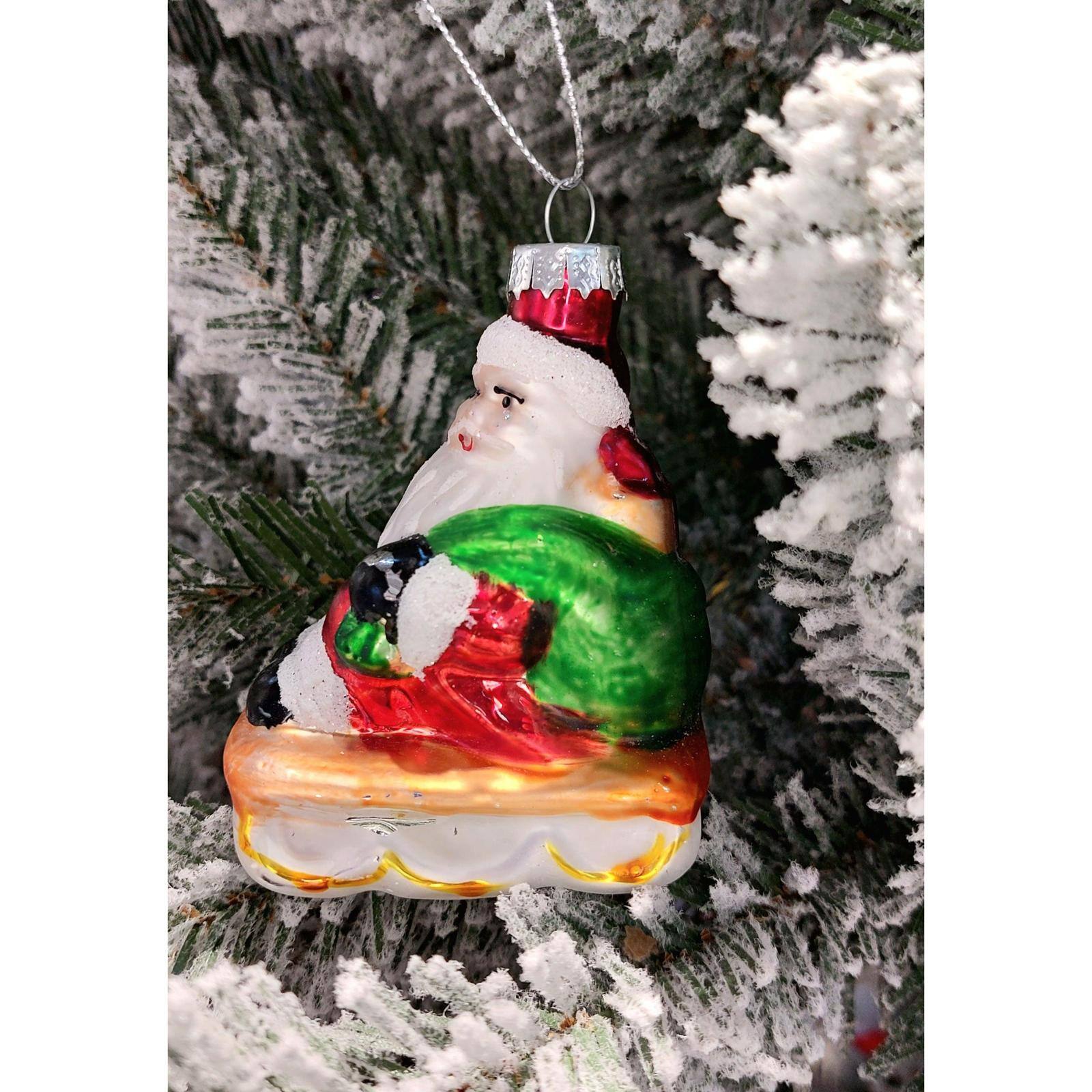 Wizardi 12" Santa Claus Christmas Glass Ornament