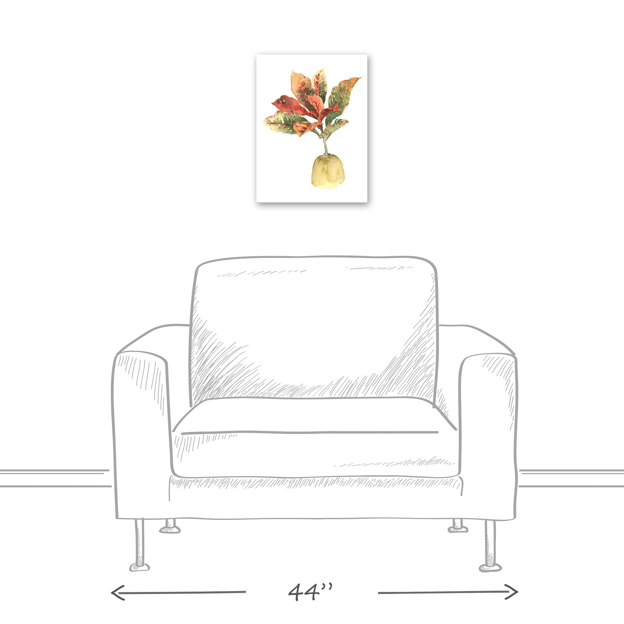 Bright Coastal Plant 12" x 16" Canvas Wall Art