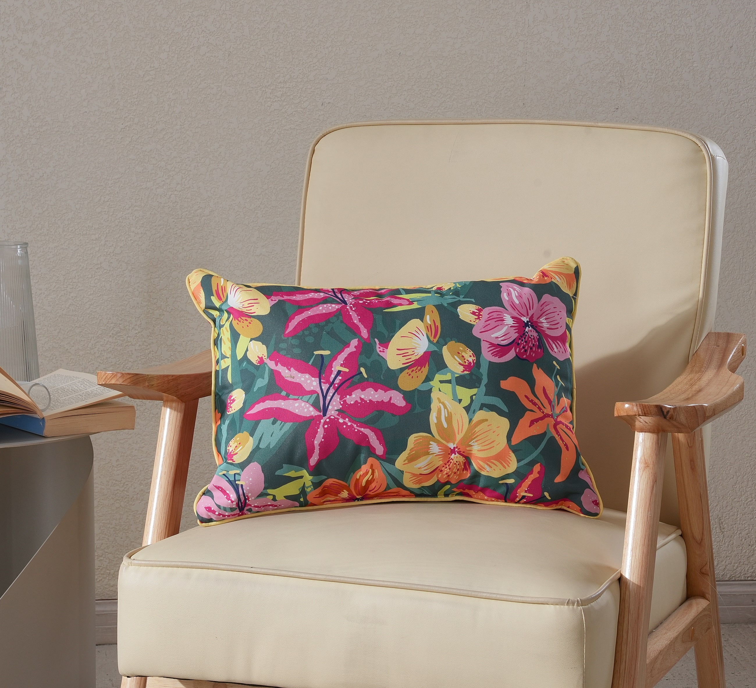 14" x 20" Floral Lumbar Pillow by Ashland®