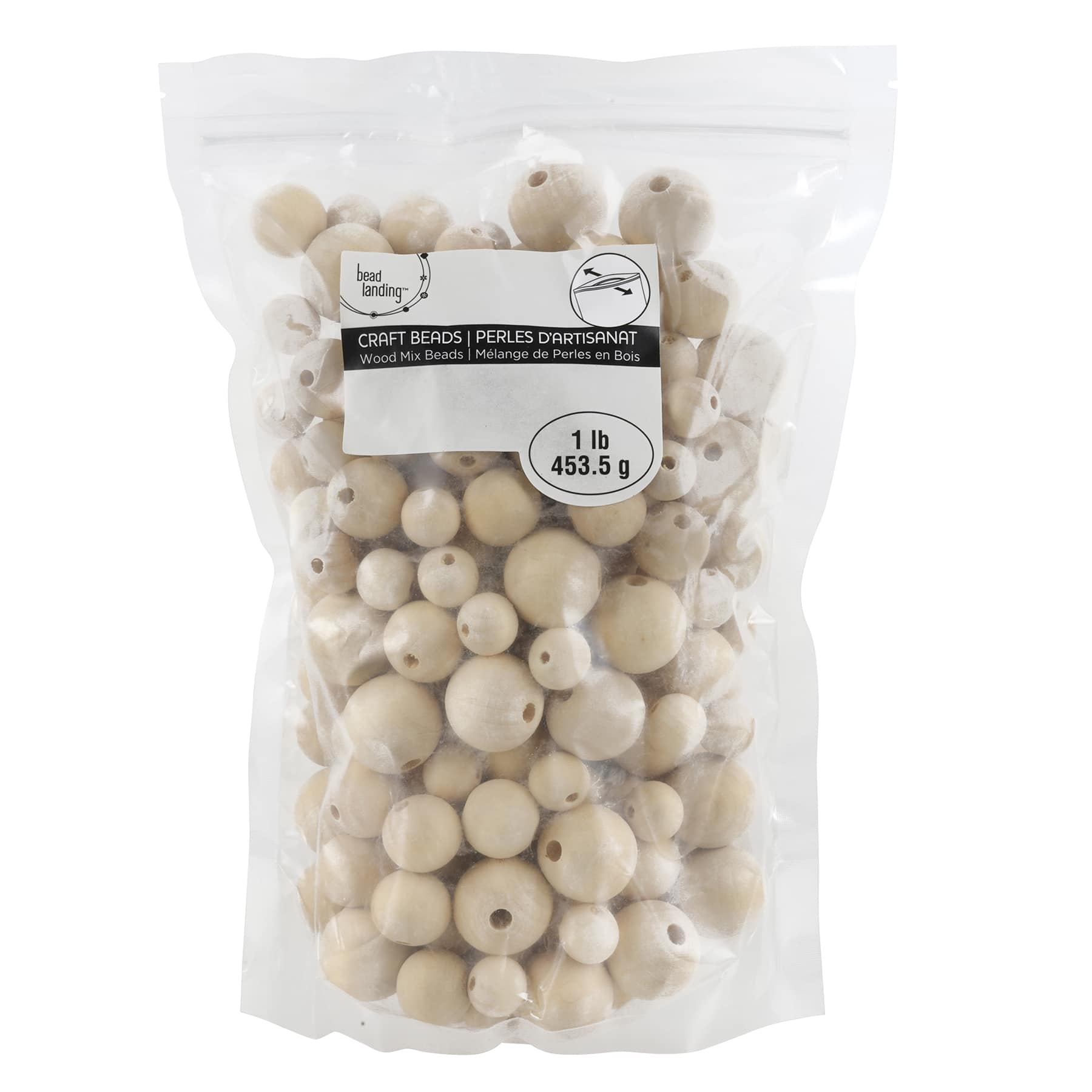 Wood Mix Round Craft Beads by Bead Landing™