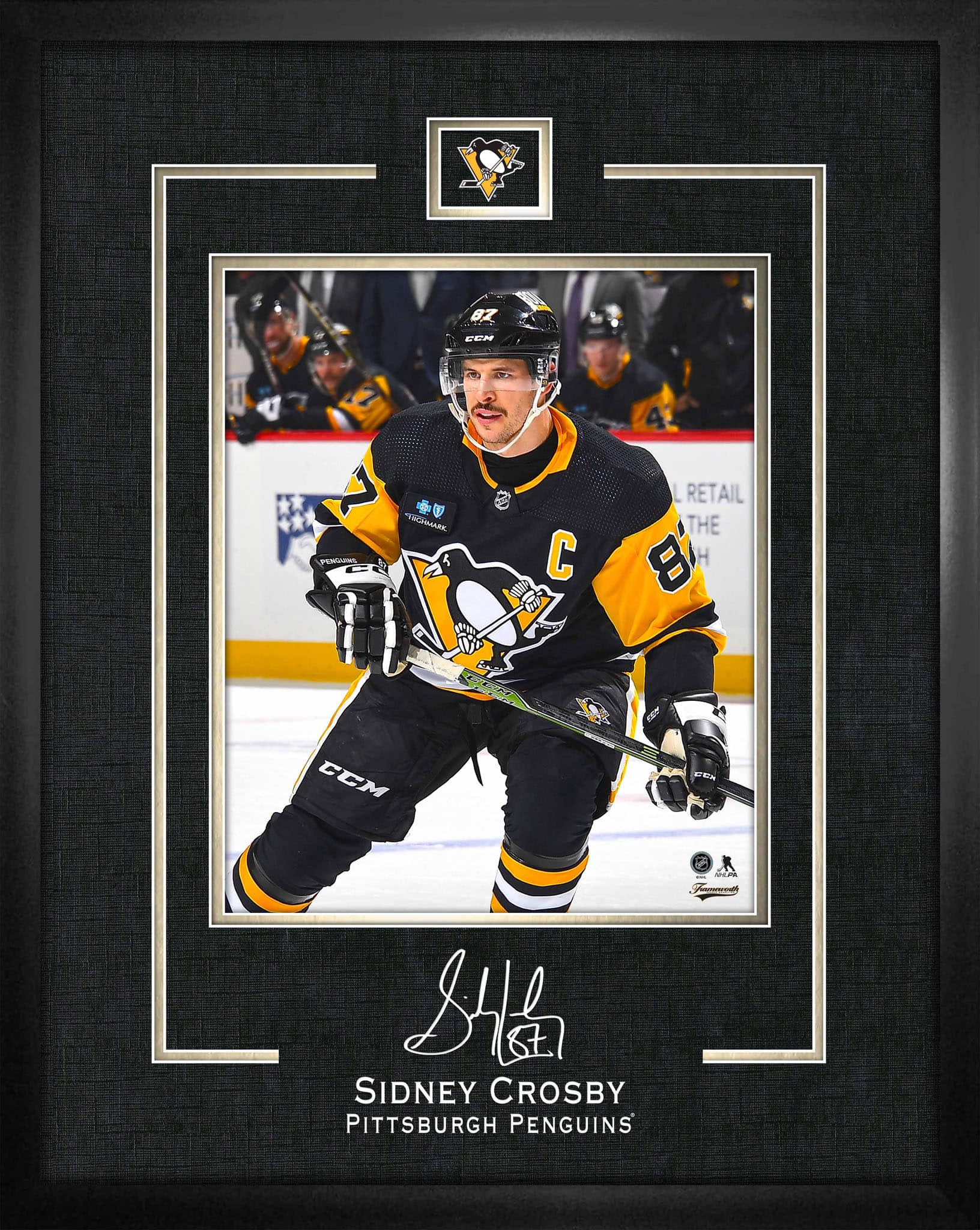 Sidney Crosby 16" x 20" Replica Signature Frame Penguins