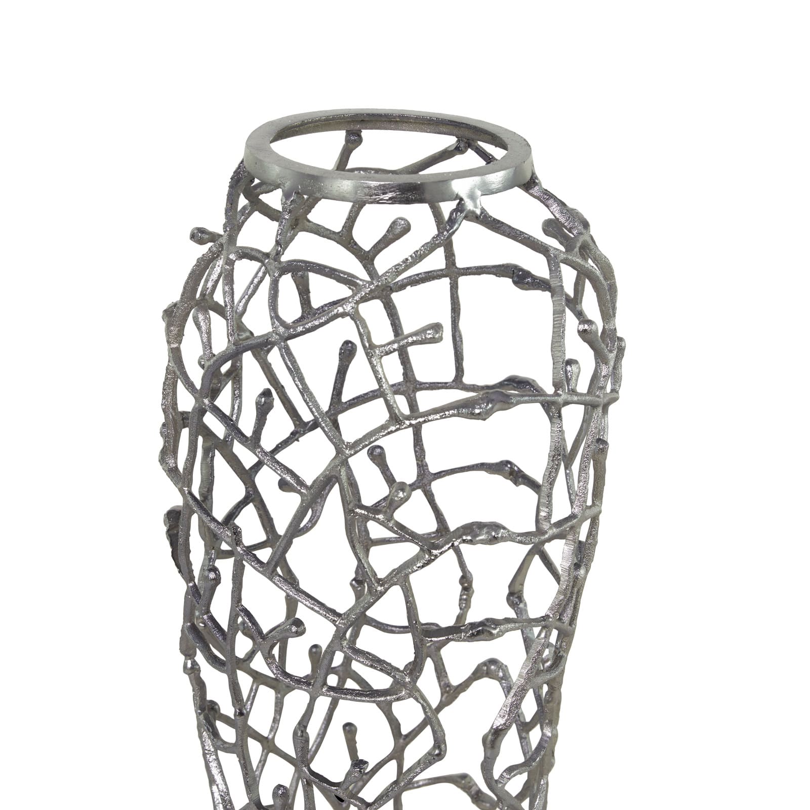 Gold Contemporary Vase, 12" x 12" x 33"