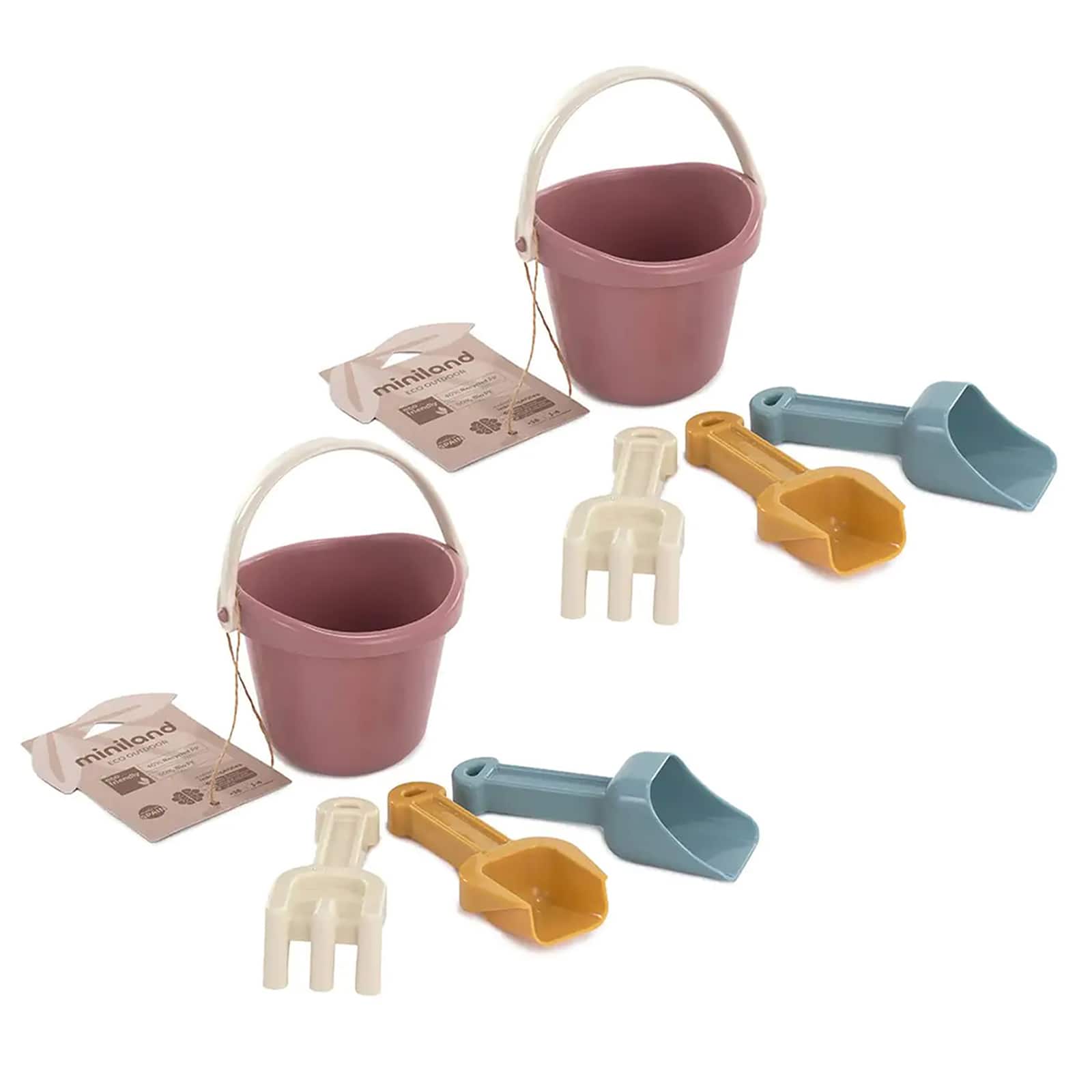 Miniland Pastel Colors ECO Baby Sand Set, 2ct.