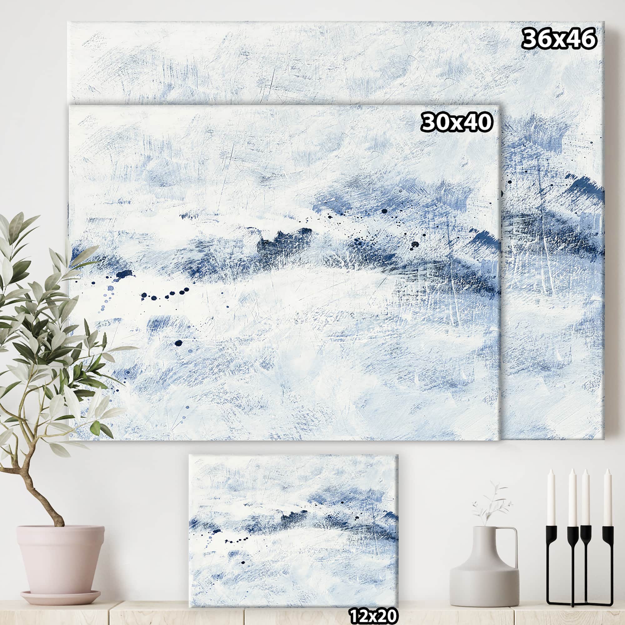 Designart - Blue Wipe Out