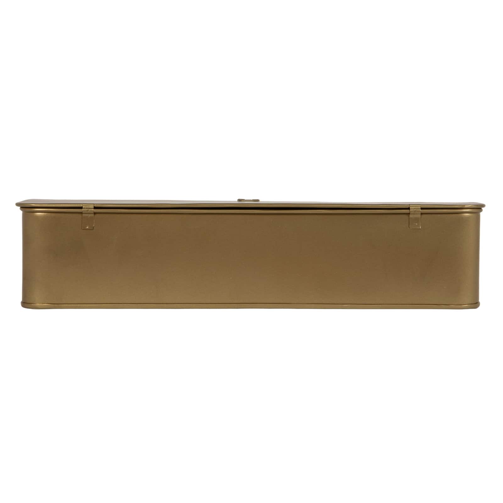 Hello Honey® Decorative Metal Boxes with Gold Finish Set