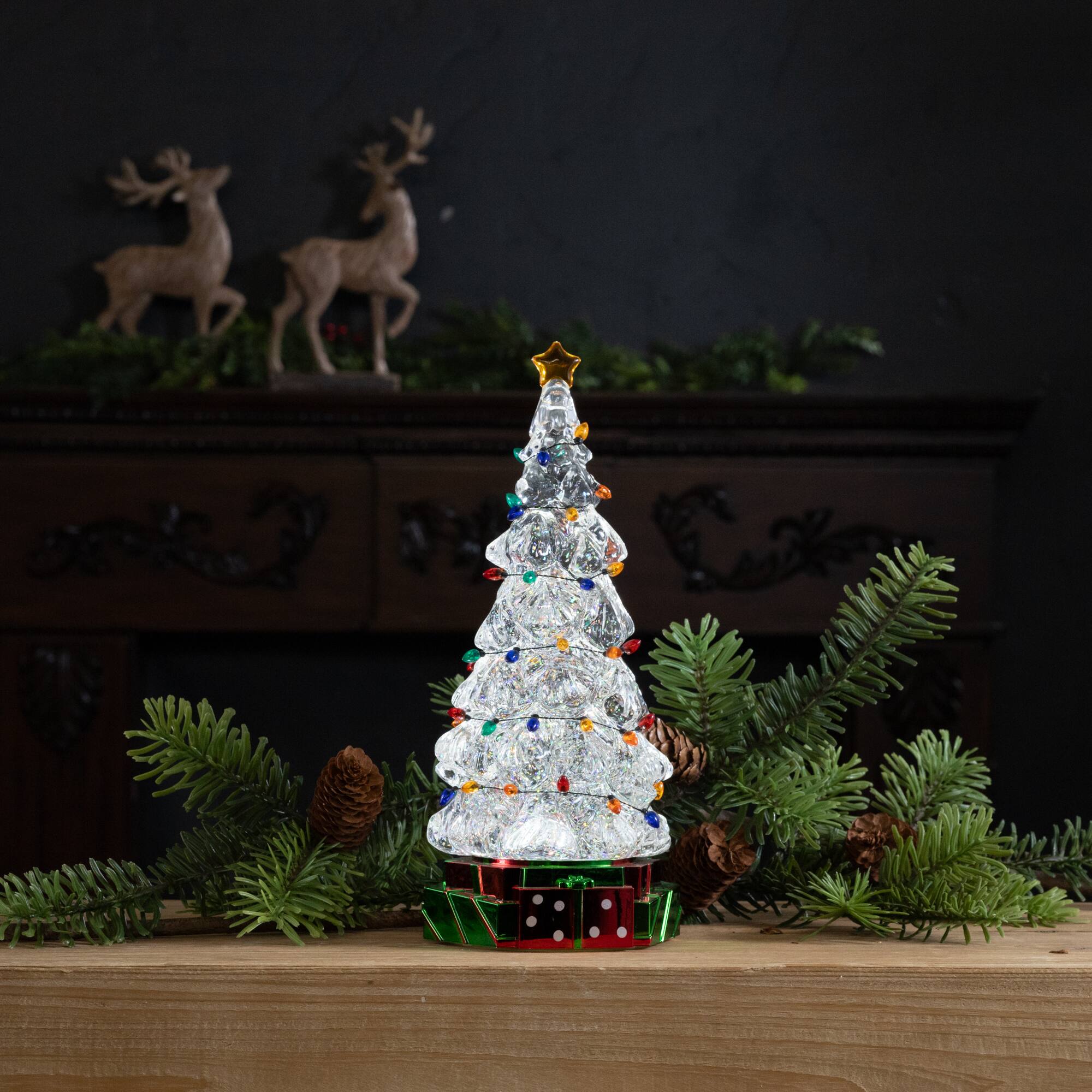 11.75" LED Christmas Tree with Holiday Lights