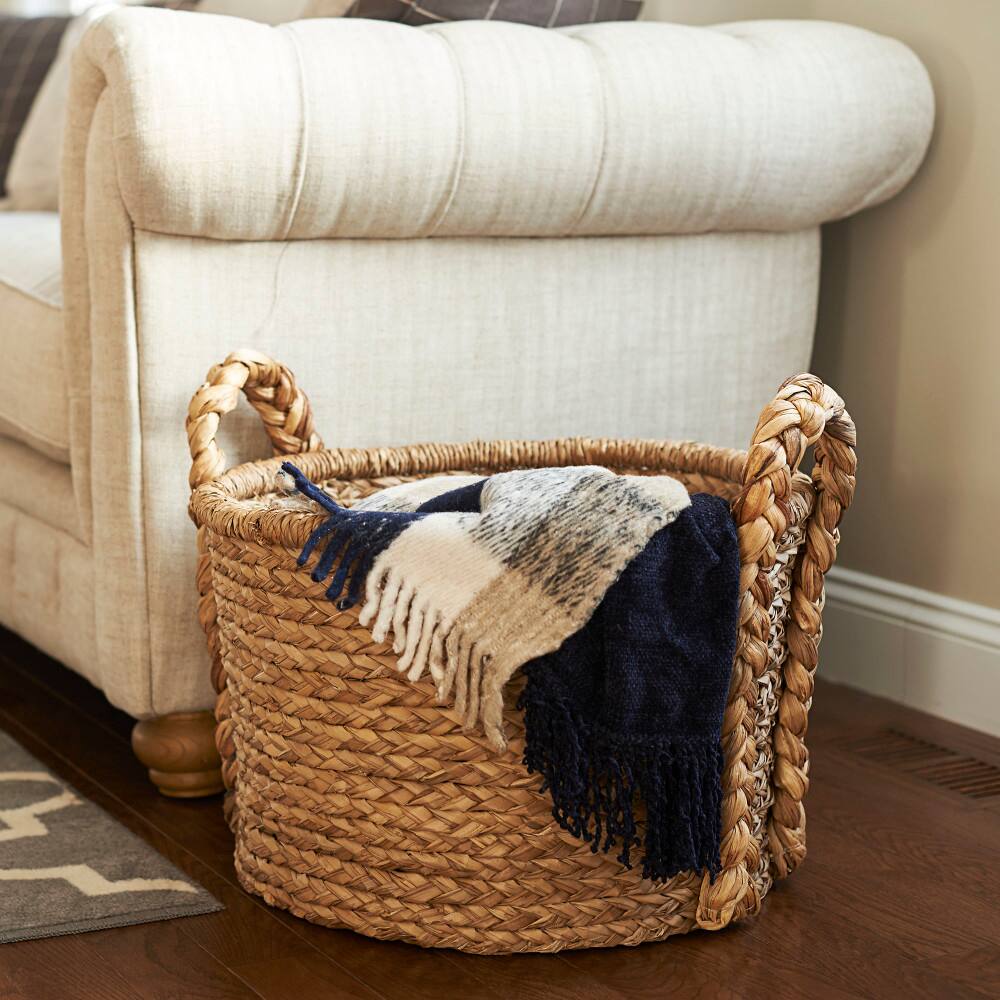 Household Essentials Large Wicker Storage Basket