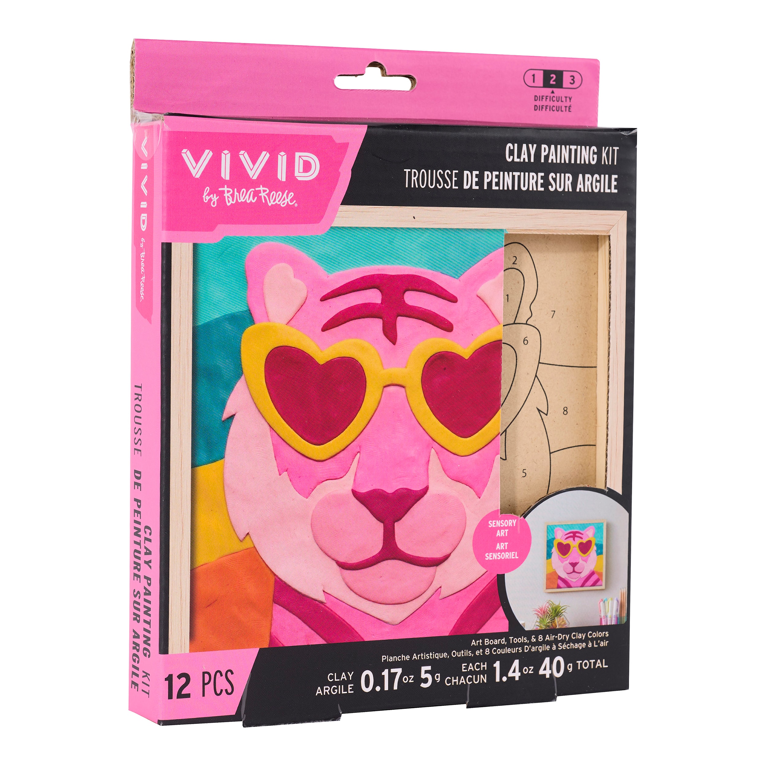 Vivid by Brea Reese® 6" x 6" Tiger Clay Painting Kit